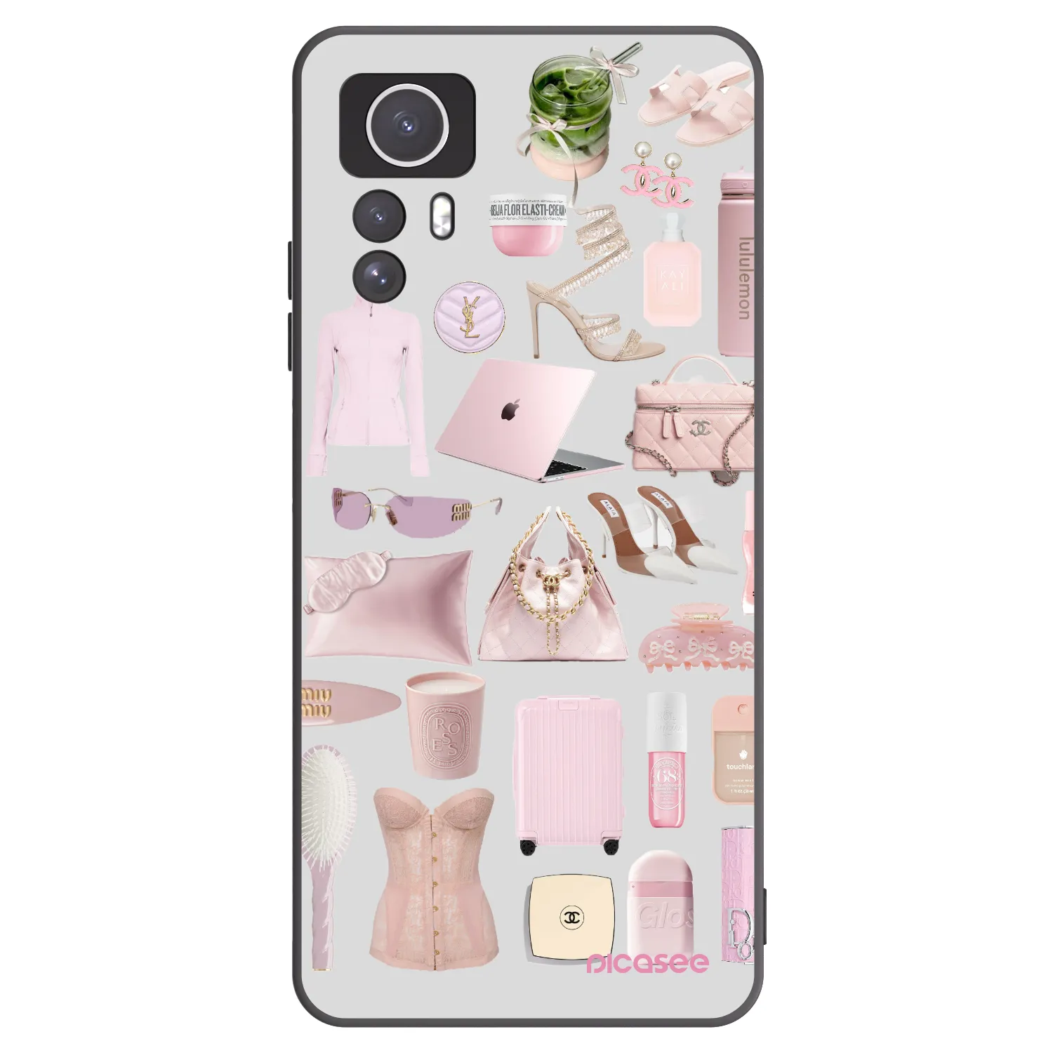Picasee silikónový čierny obal pre Xiaomi Redmi Note 12S - Glam Babe