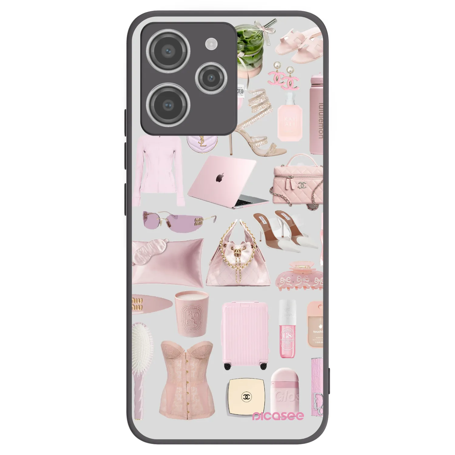 Silikónový čierny obal pre Xiaomi Redmi 12 4G - Glam Babe