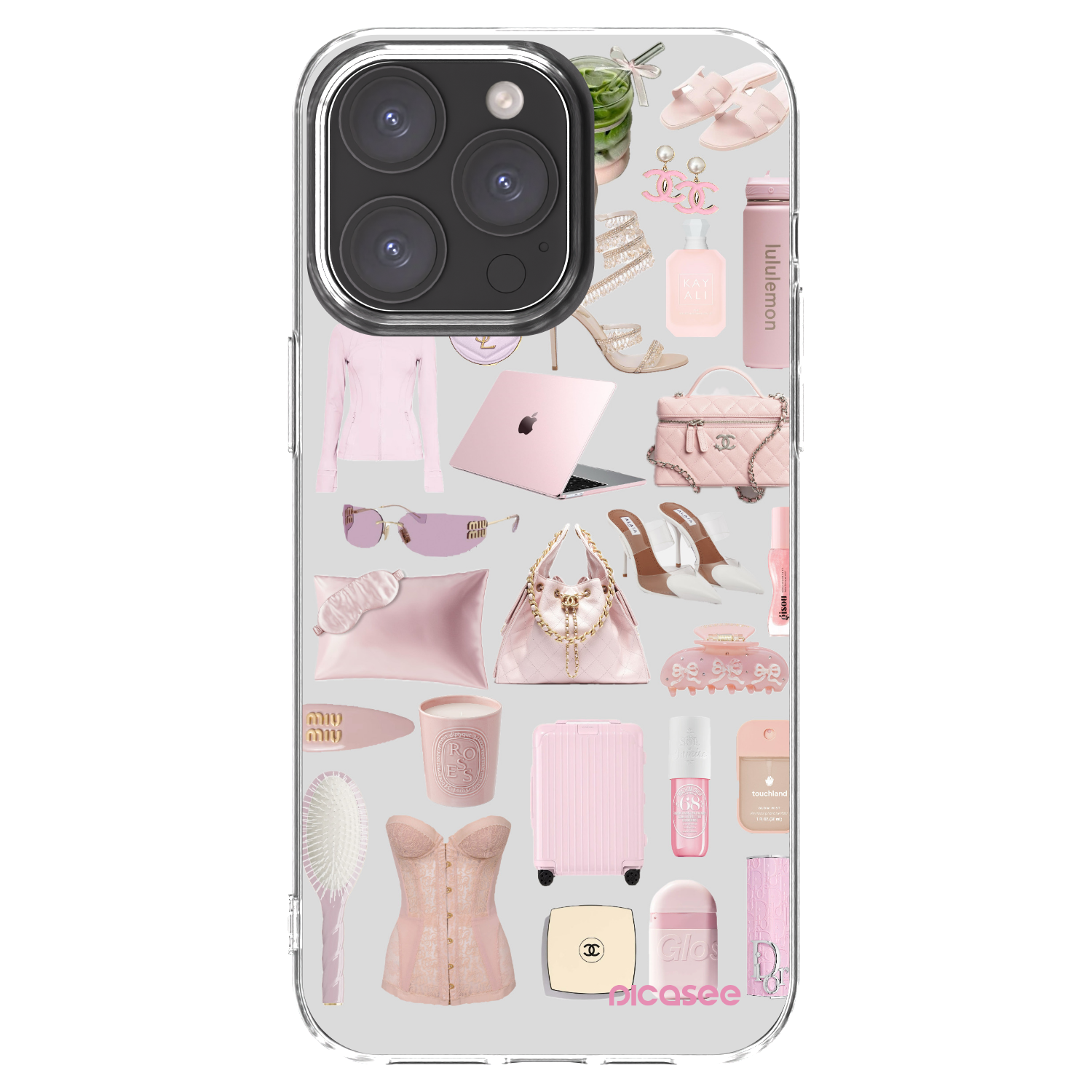 Silikónový prehľadný obal pre Apple iPhone 15 Pro Max - Glam Babe