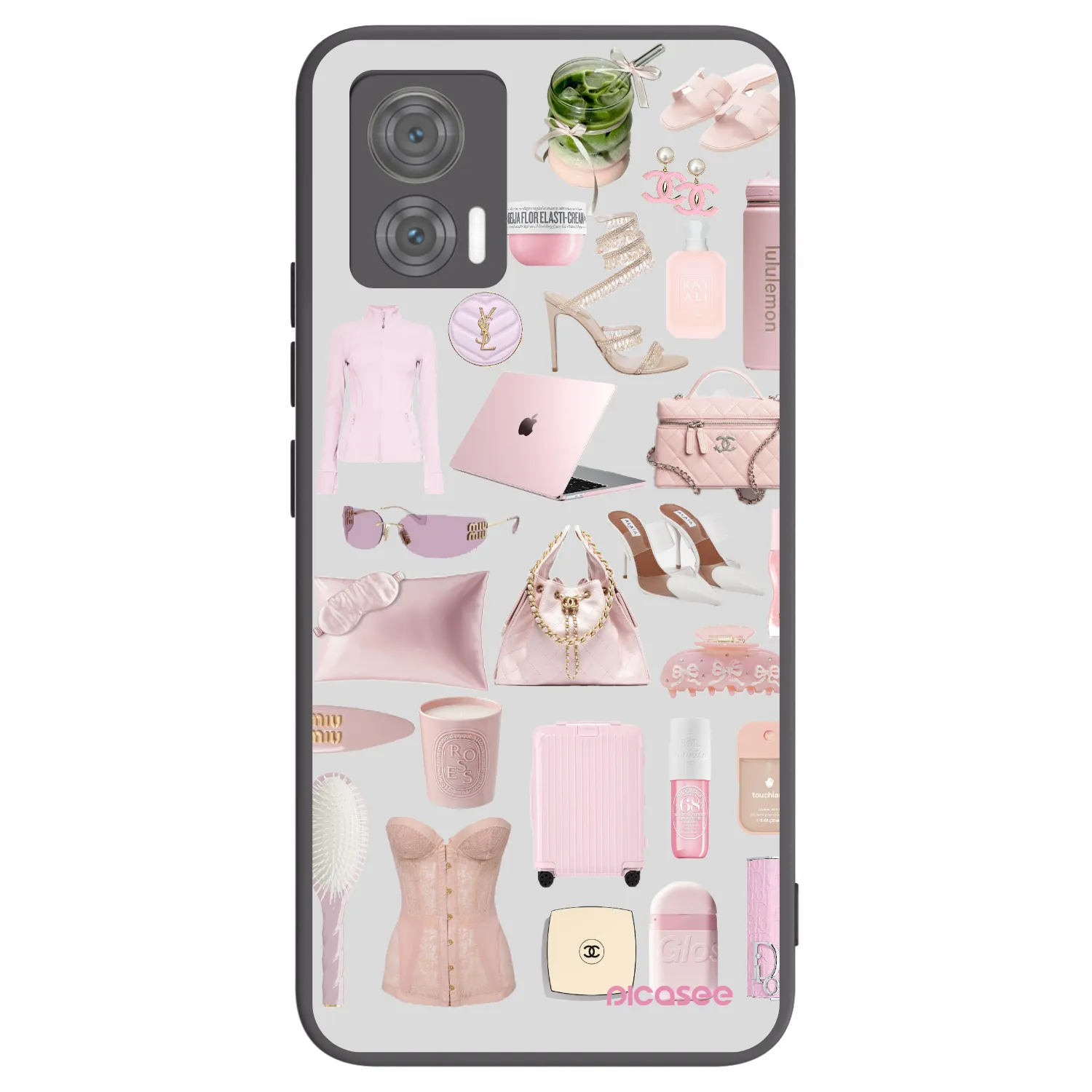 Picasee silikónový čierny obal pre Motorola Edge 30 Neo - Glam Babe