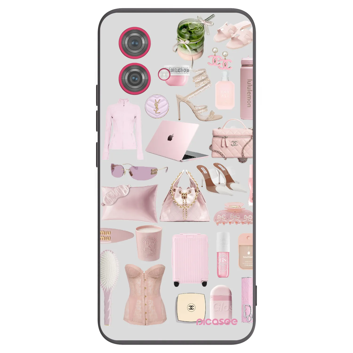 Silikónový čierny obal pre Motorola Moto G84 5G - Glam Babe