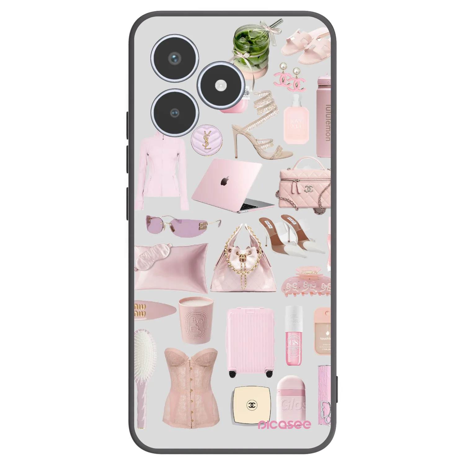 Picasee silikónový čierny obal pre Realme C53 - Glam Babe