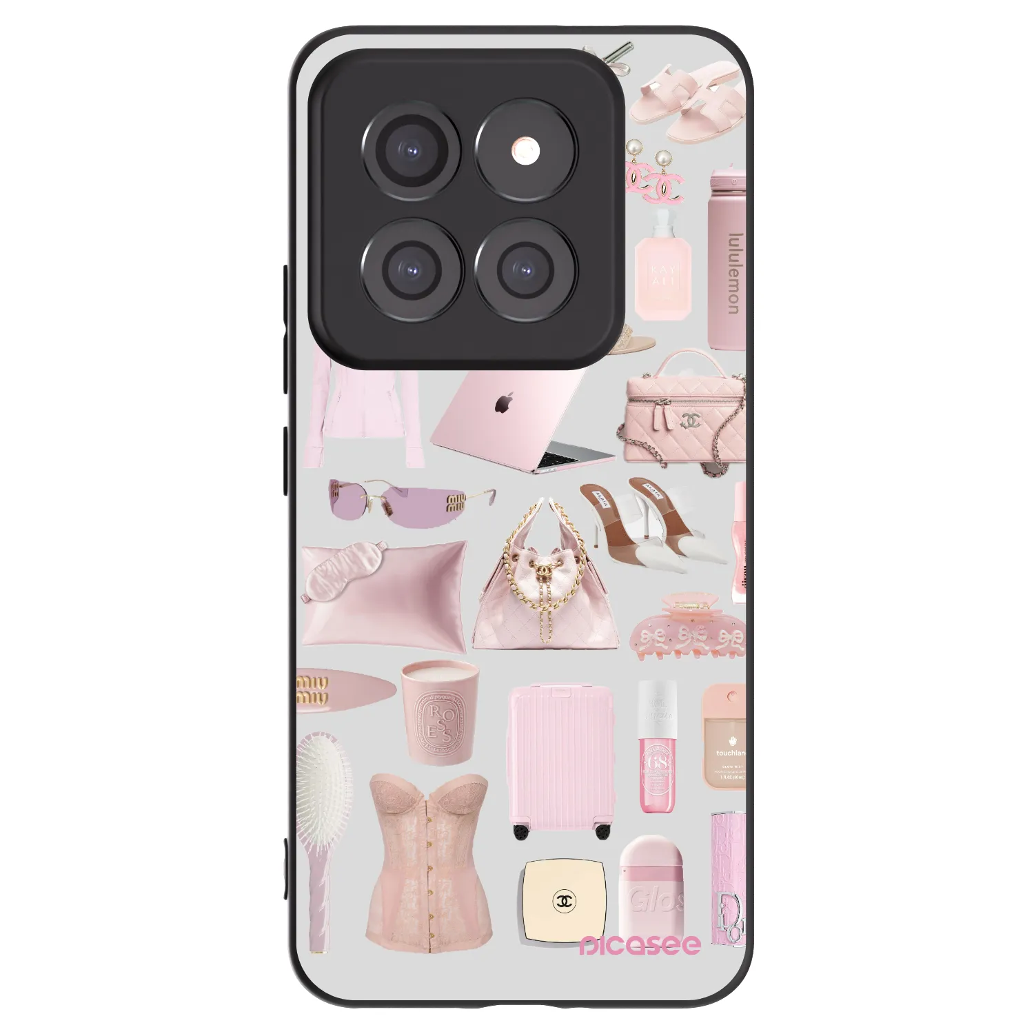 Picasee silikónový čierny obal pre Xiaomi 14 Pro - Glam Babe