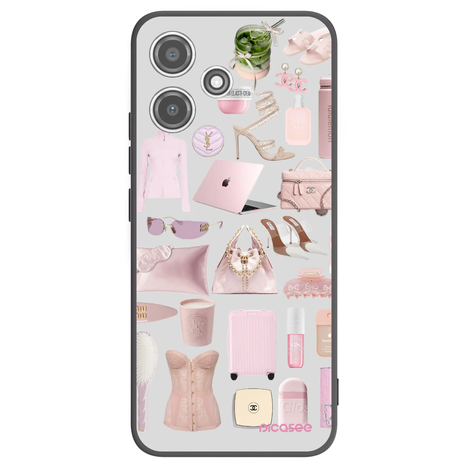 Picasee silikónový čierny obal pre Xiaomi Redmi 12 5G - Glam Babe