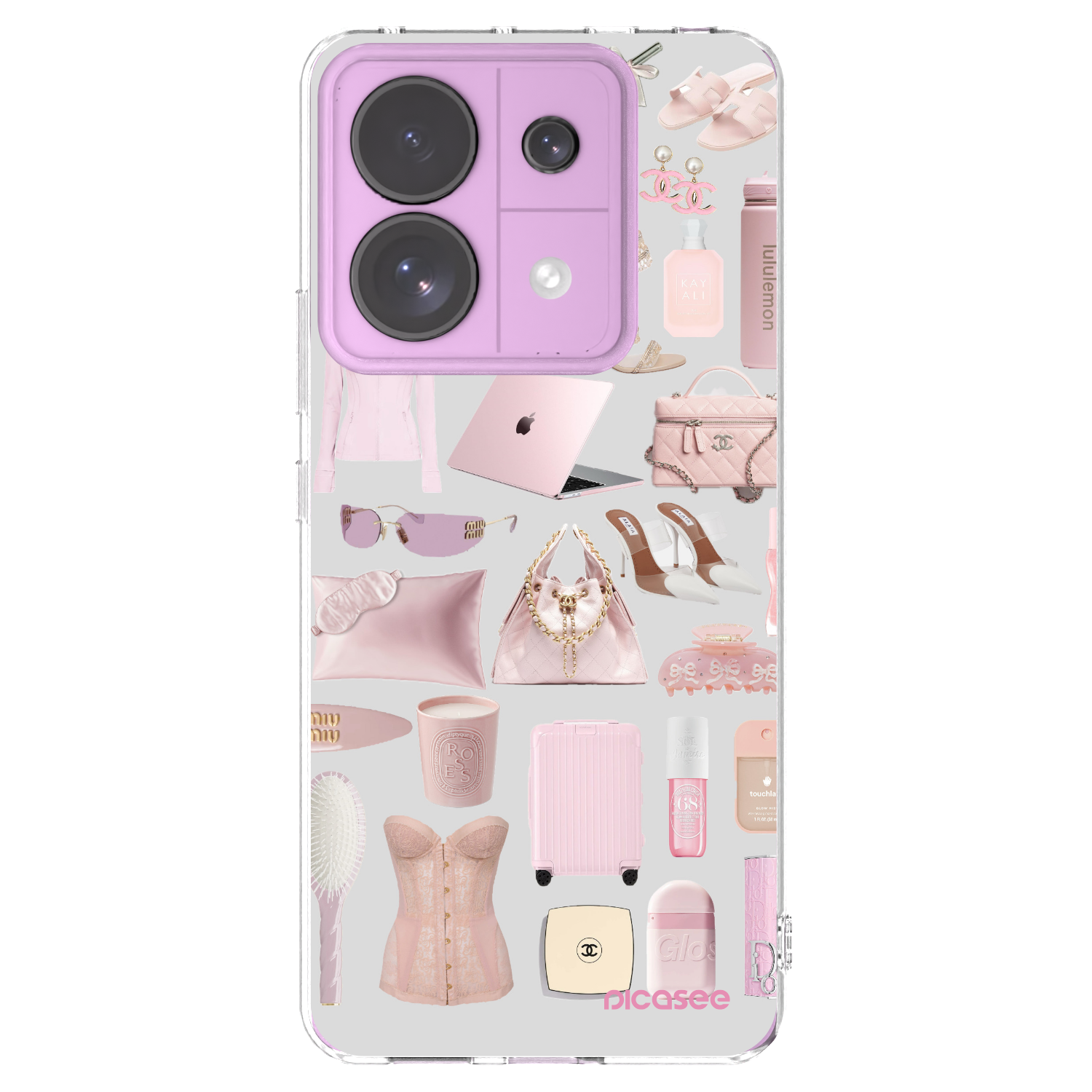 Silikónový prehľadný obal pre Xiaomi Redmi Note 13 Pro 5G - Glam Babe
