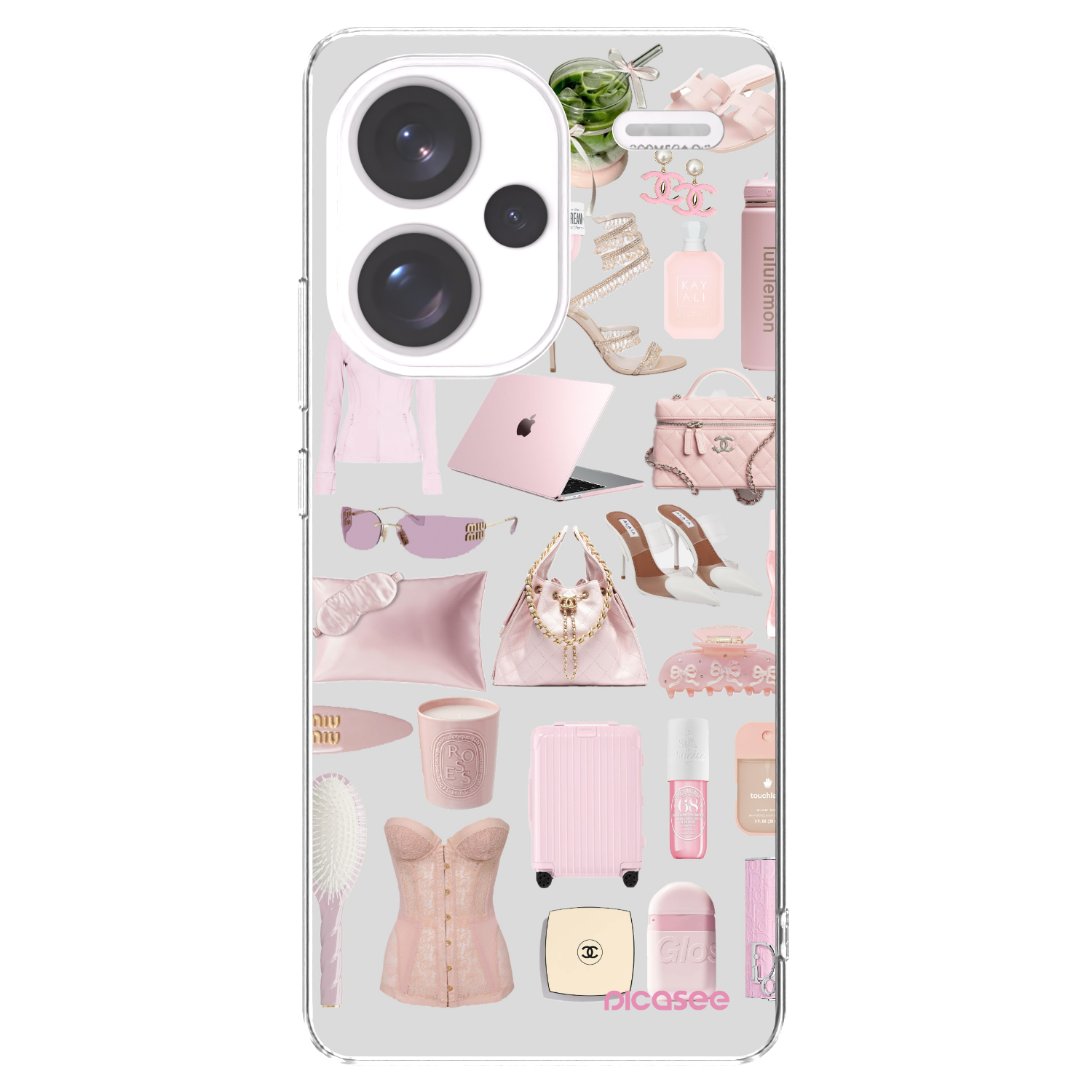 Silikónový prehľadný obal pre Xiaomi Redmi Note 13 Pro+ 5G - Glam Babe