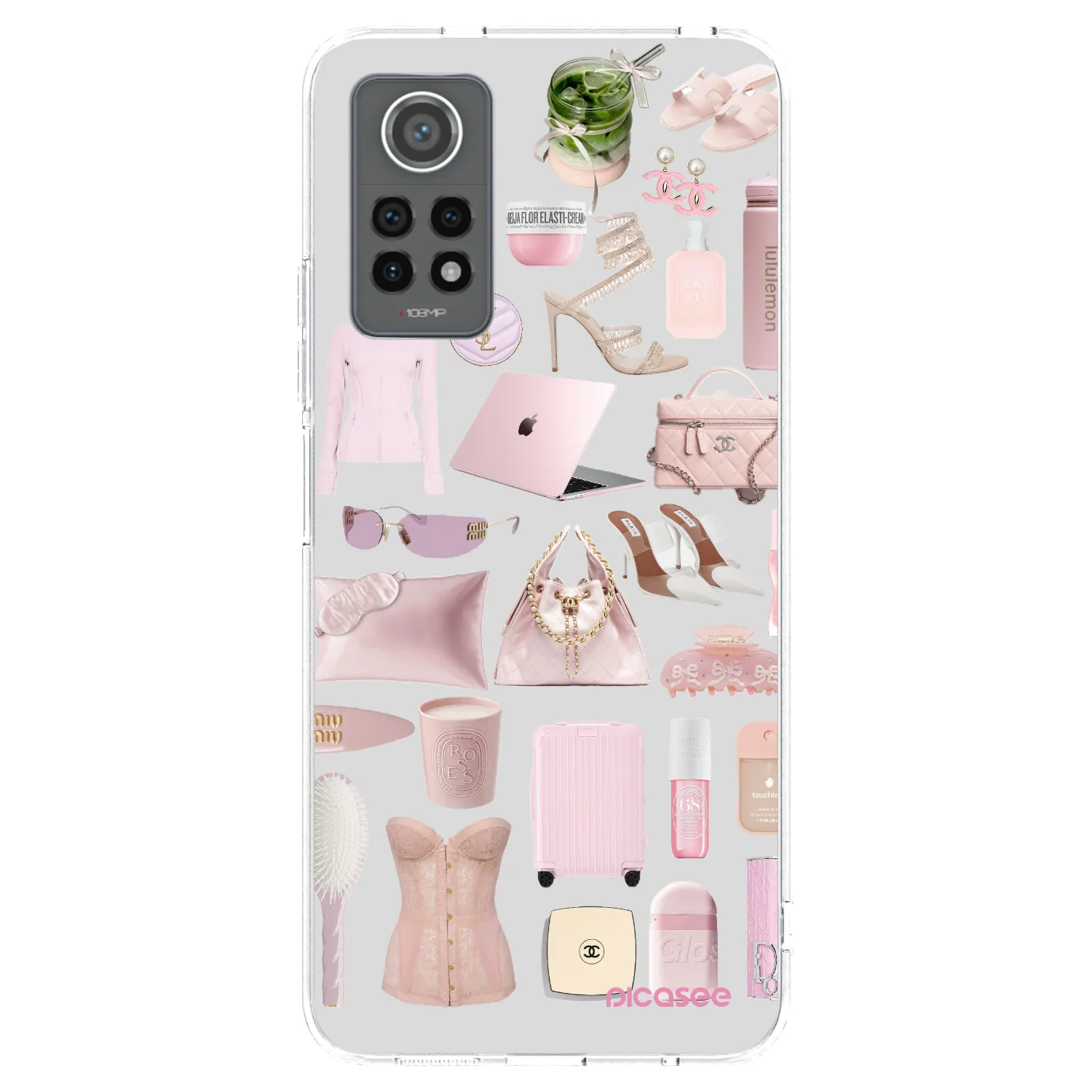 Picasee silikónový prehľadný obal pre Xiaomi Redmi Note 12 Pro 4G - Glam Babe