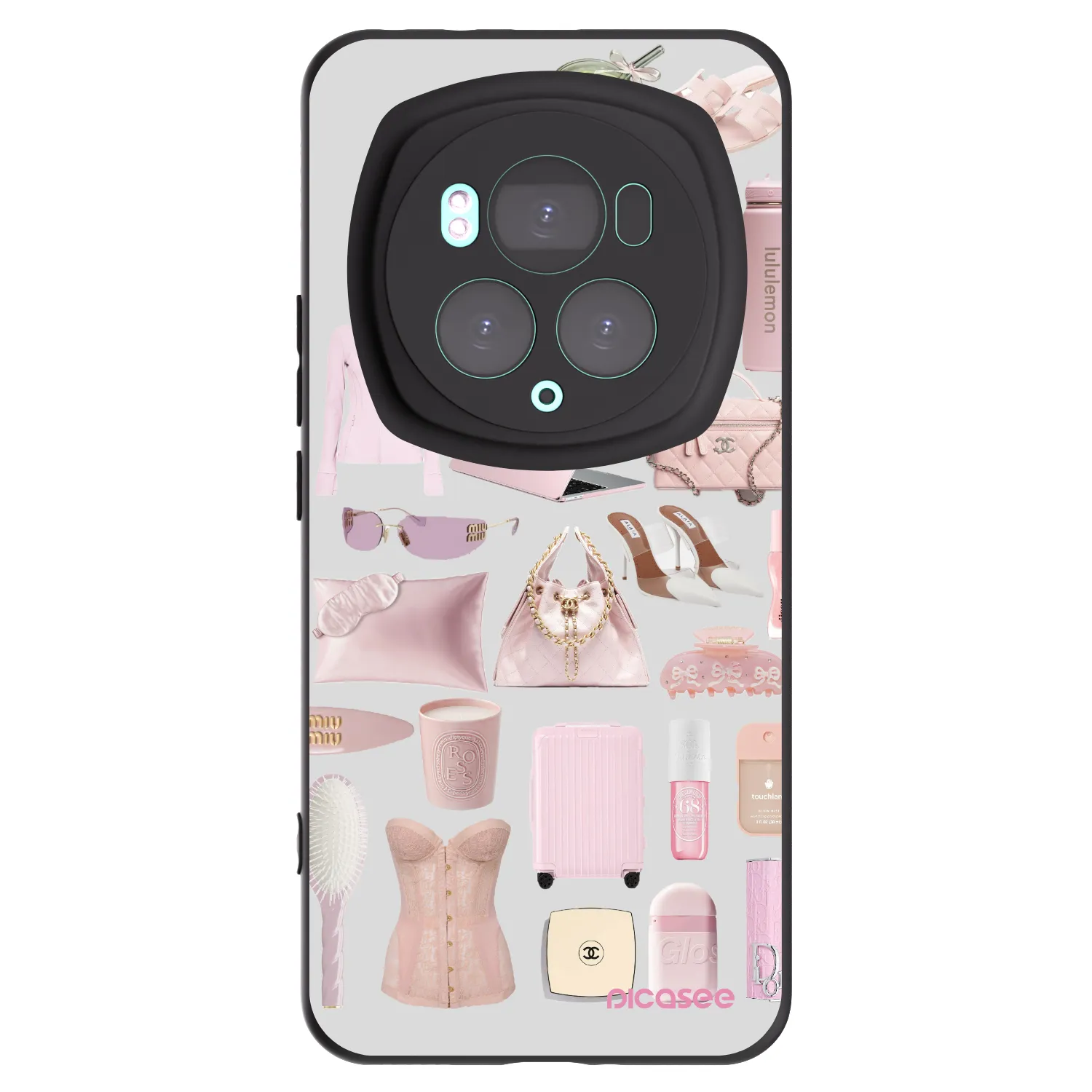 Picasee silikónový čierny obal pre Honor Magic6 Pro - Glam Babe