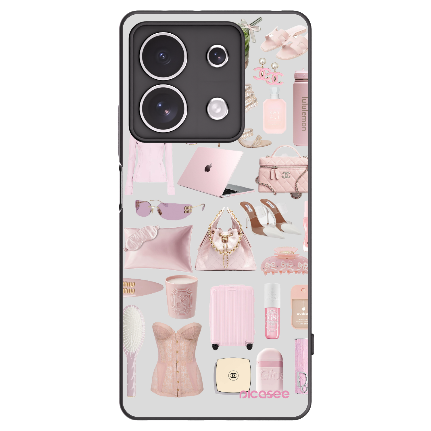 Picasee silikónový čierny obal pre Xiaomi Redmi Note 13 4G - Glam Babe