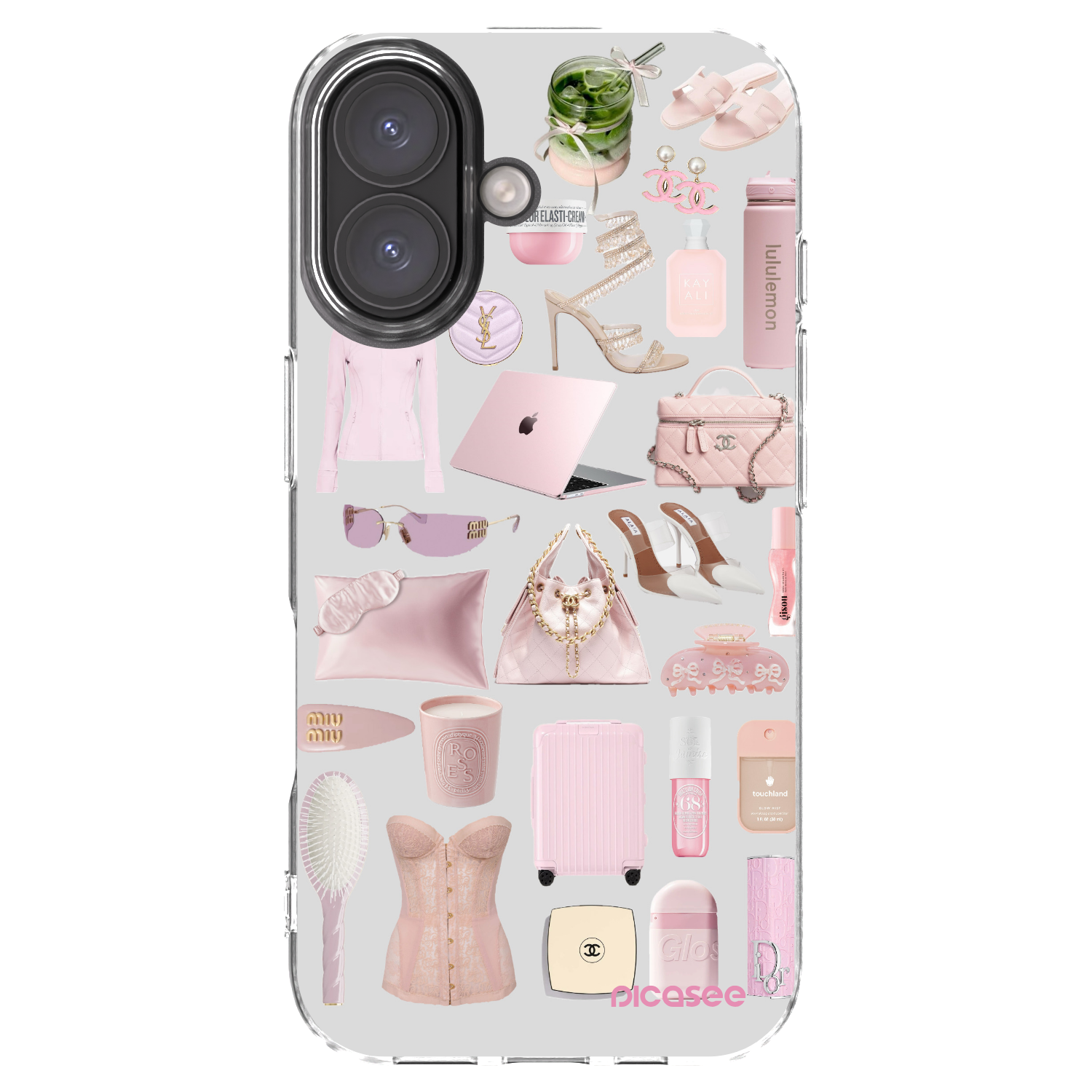 Picasee silikónový prehľadný obal pre Apple iPhone 16 - Glam Babe