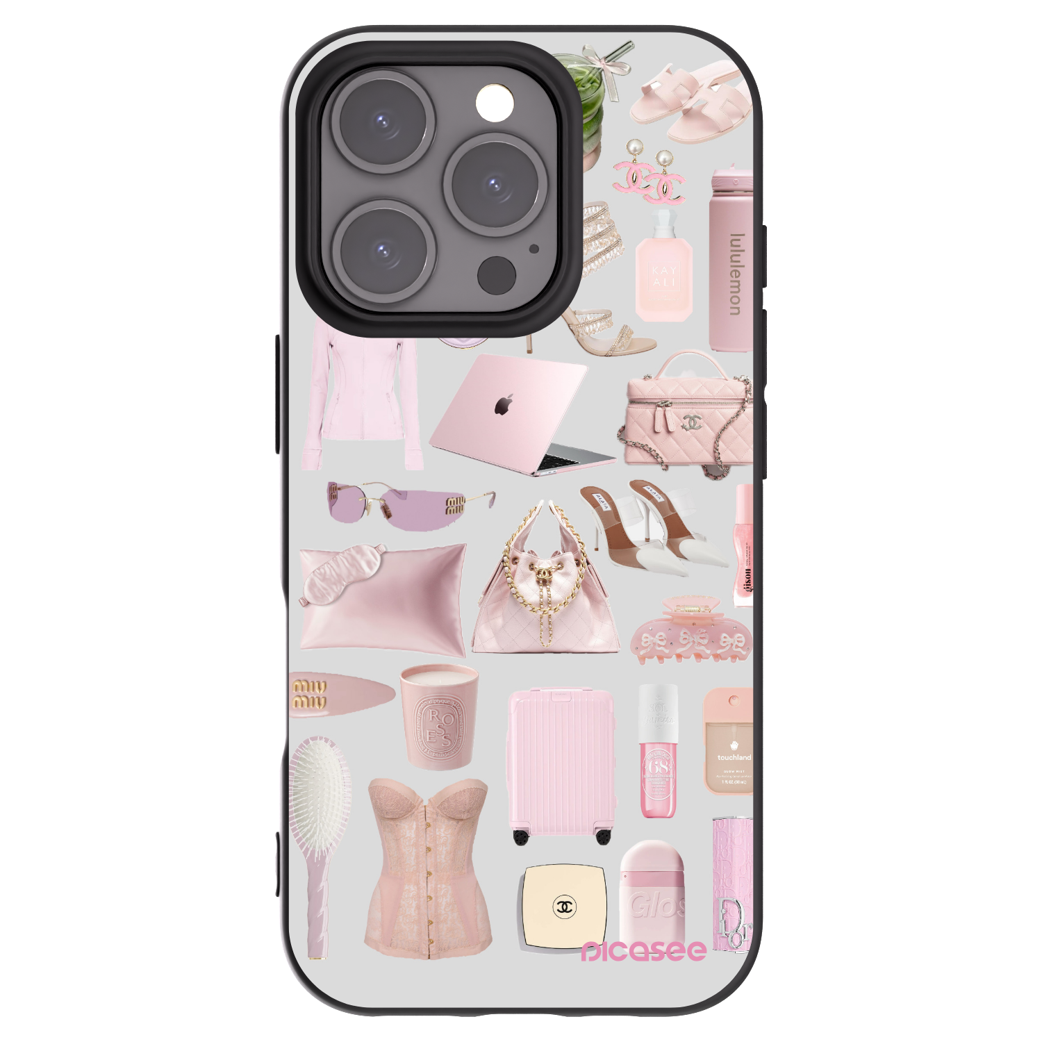 Picasee silikónový čierny obal pre Apple iPhone 16 Pro - Glam Babe