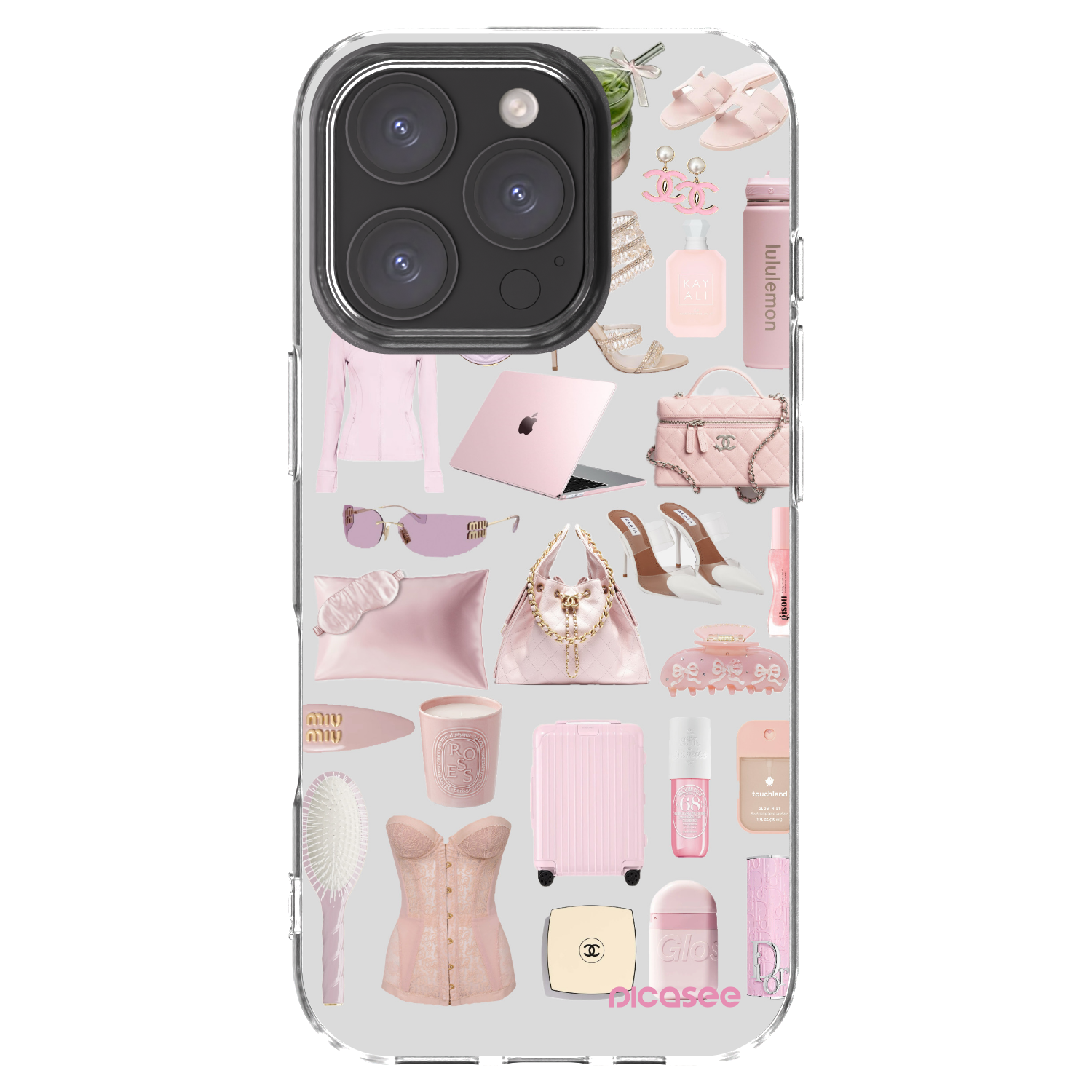 Picasee silikónový prehľadný obal pre Apple iPhone 16 Pro - Glam Babe