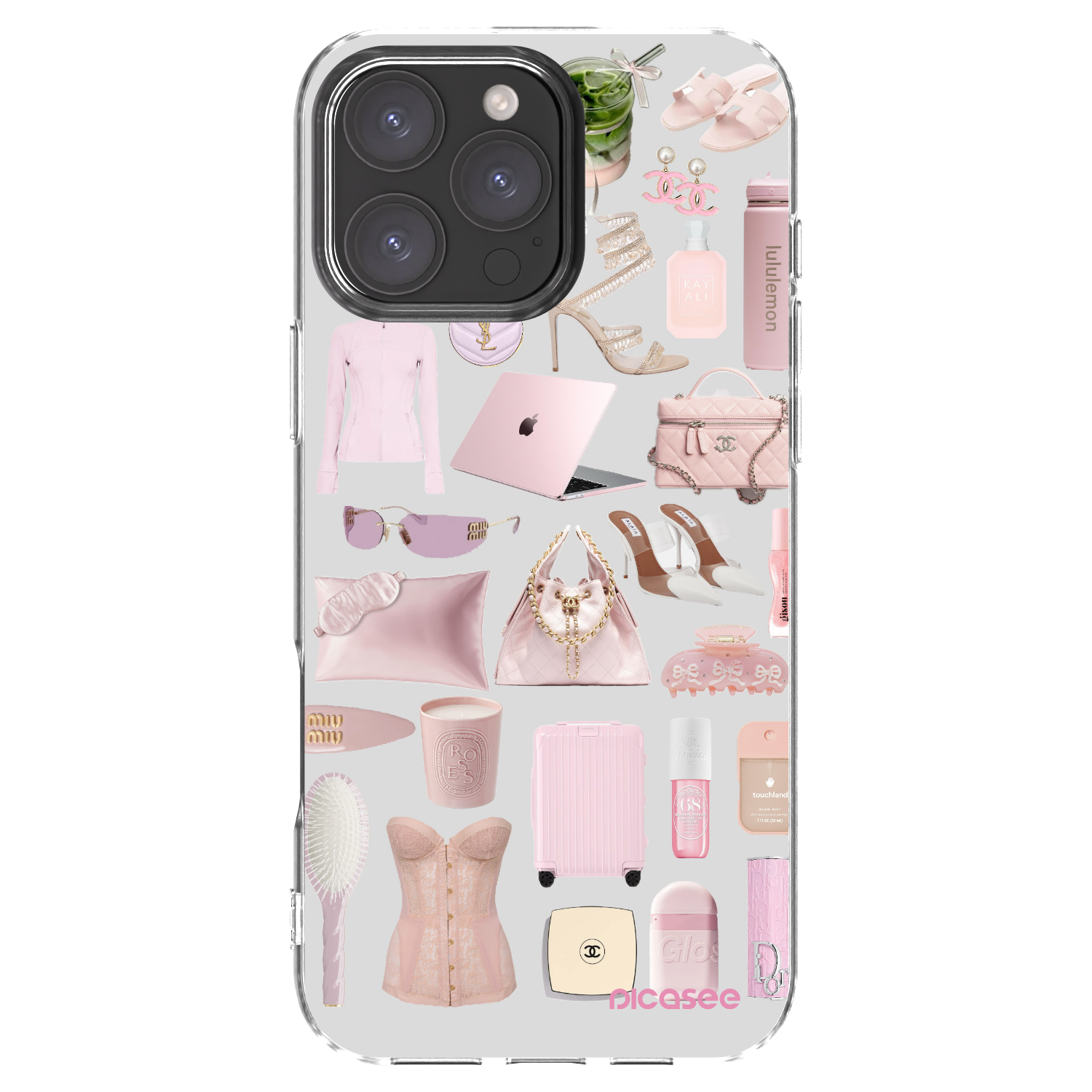 Silikónový prehľadný obal pre Apple iPhone 16 Pro Max - Glam Babe