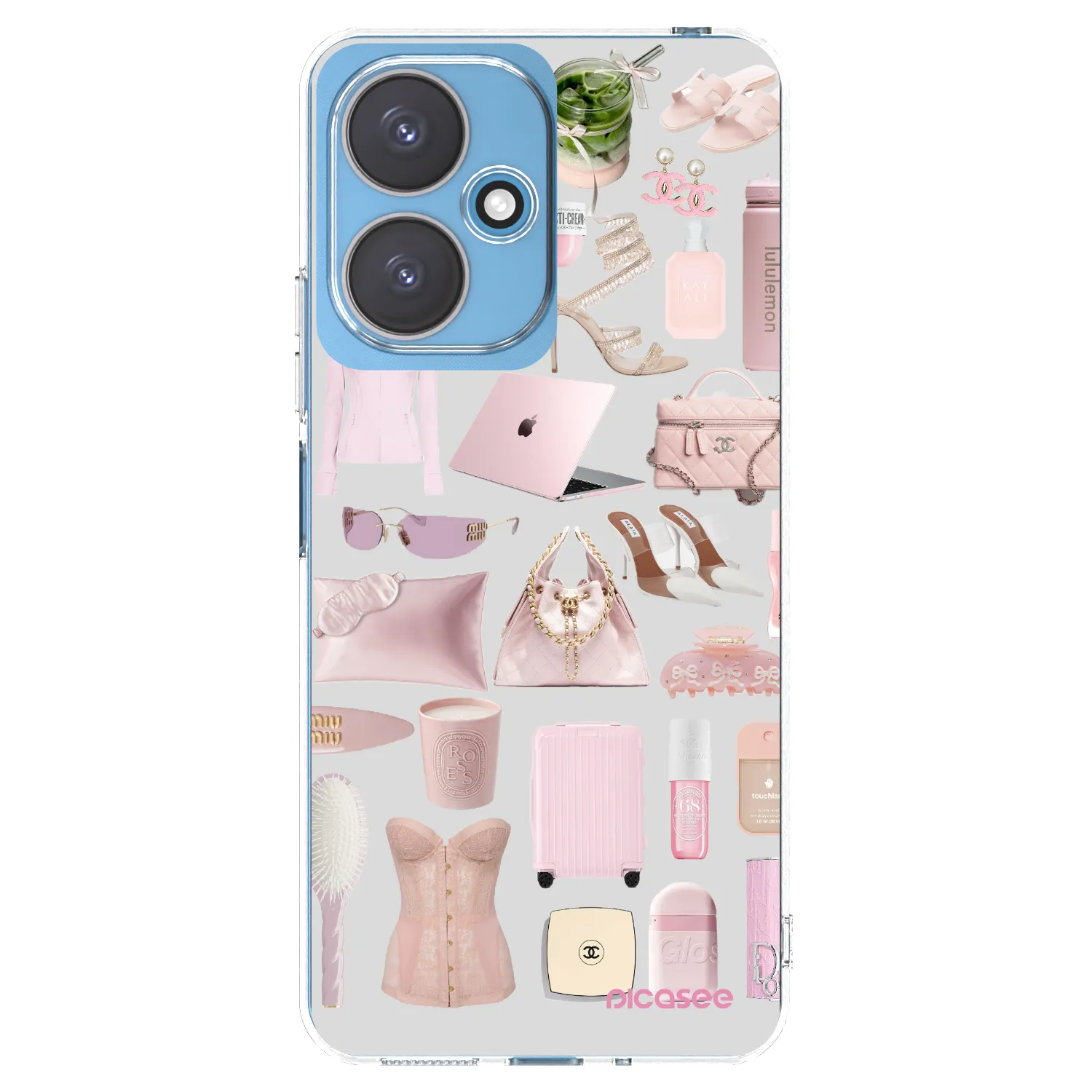 Silikónový prehľadný obal pre Xiaomi Redmi 13C 5G - Glam Babe