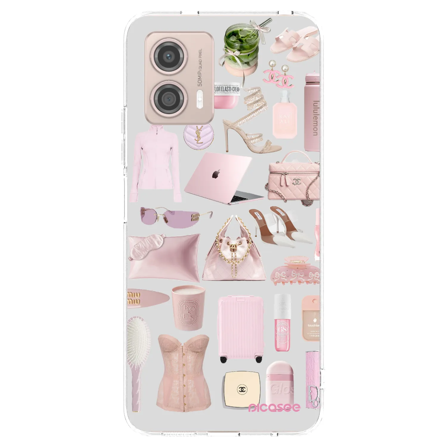 Silikónový prehľadný obal pre Motorola Moto G53 5G - Glam Babe
