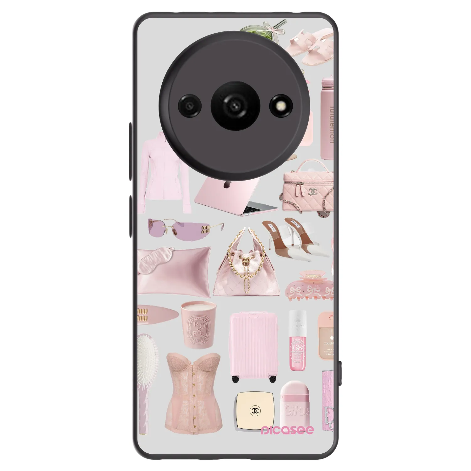 Picasee silikónový čierny obal pre Xiaomi Redmi A3 - Glam Babe