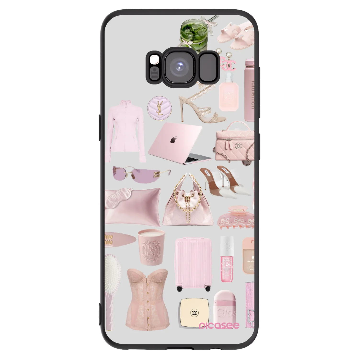 Picasee silikónový čierny obal pre Samsung Galaxy S8 G950F - Glam Babe