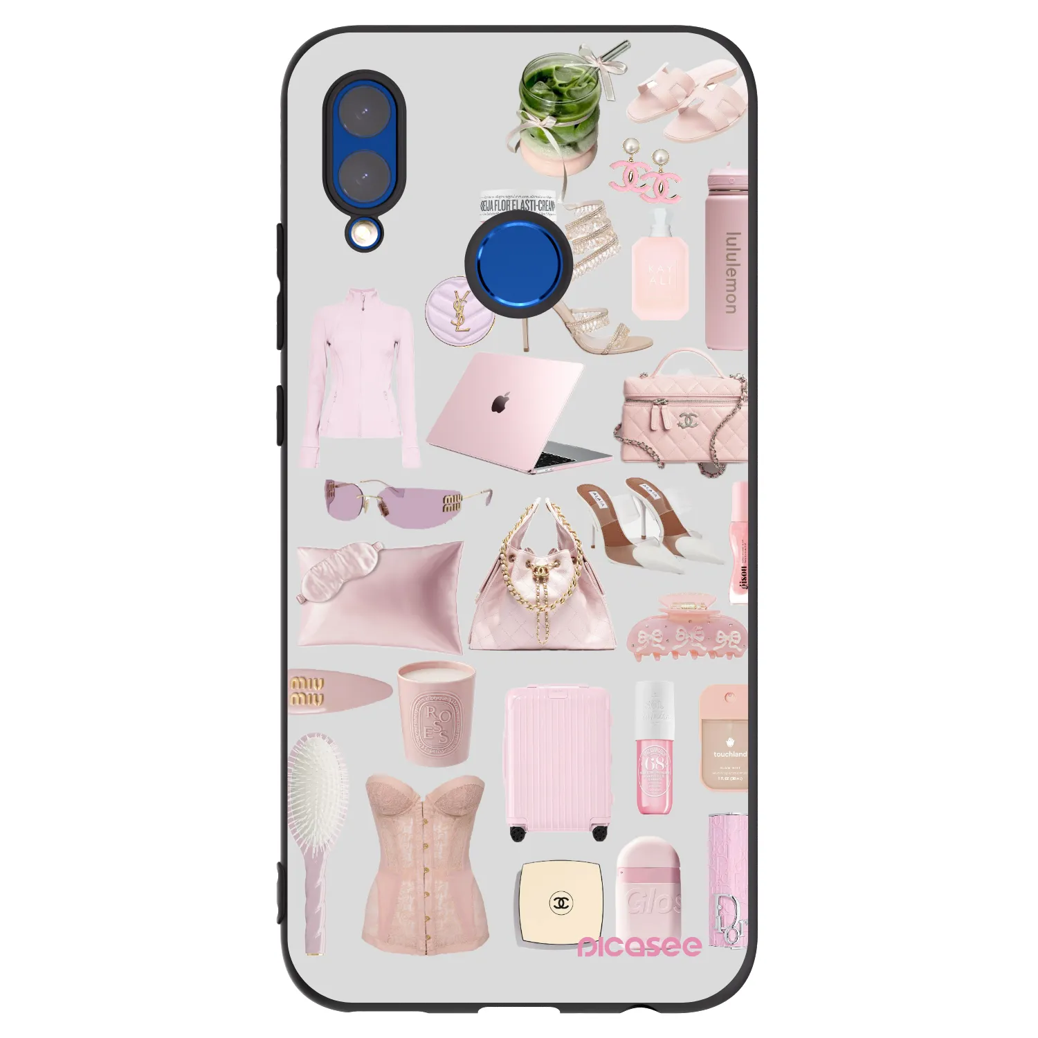 Picasee silikónový čierny obal pre Huawei P Smart 2019 - Glam Babe