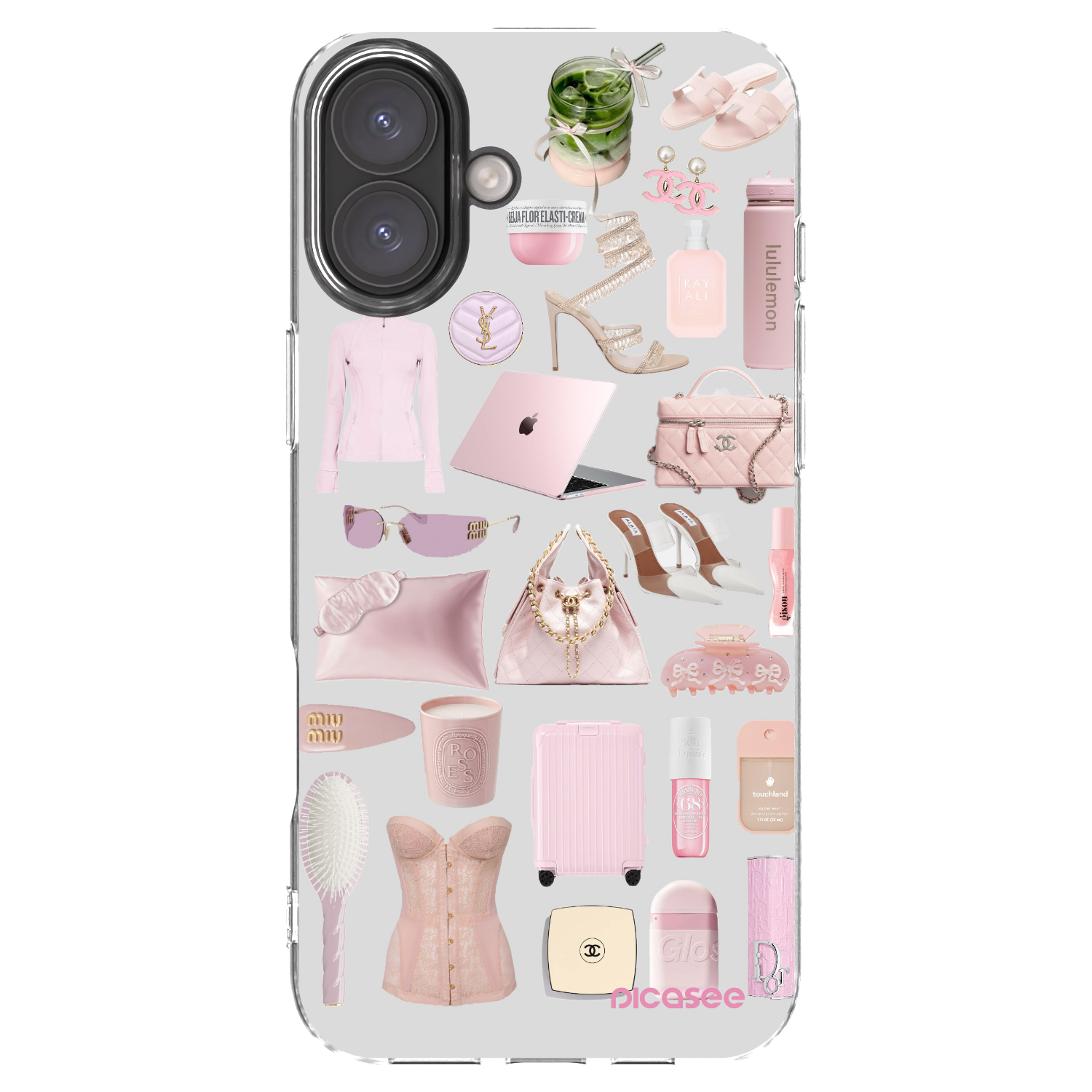 Picasee silikónový prehľadný obal pre Apple iPhone 16 Plus - Glam Babe