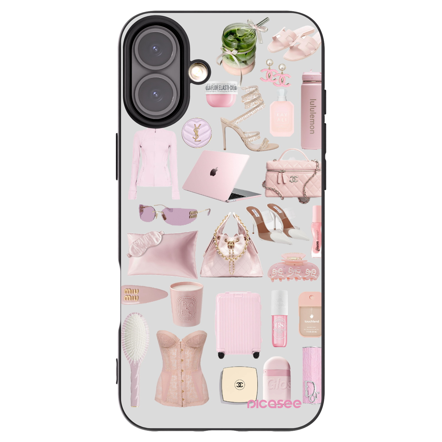 Picasee silikónový čierny obal pre Apple iPhone 16 Plus - Glam Babe