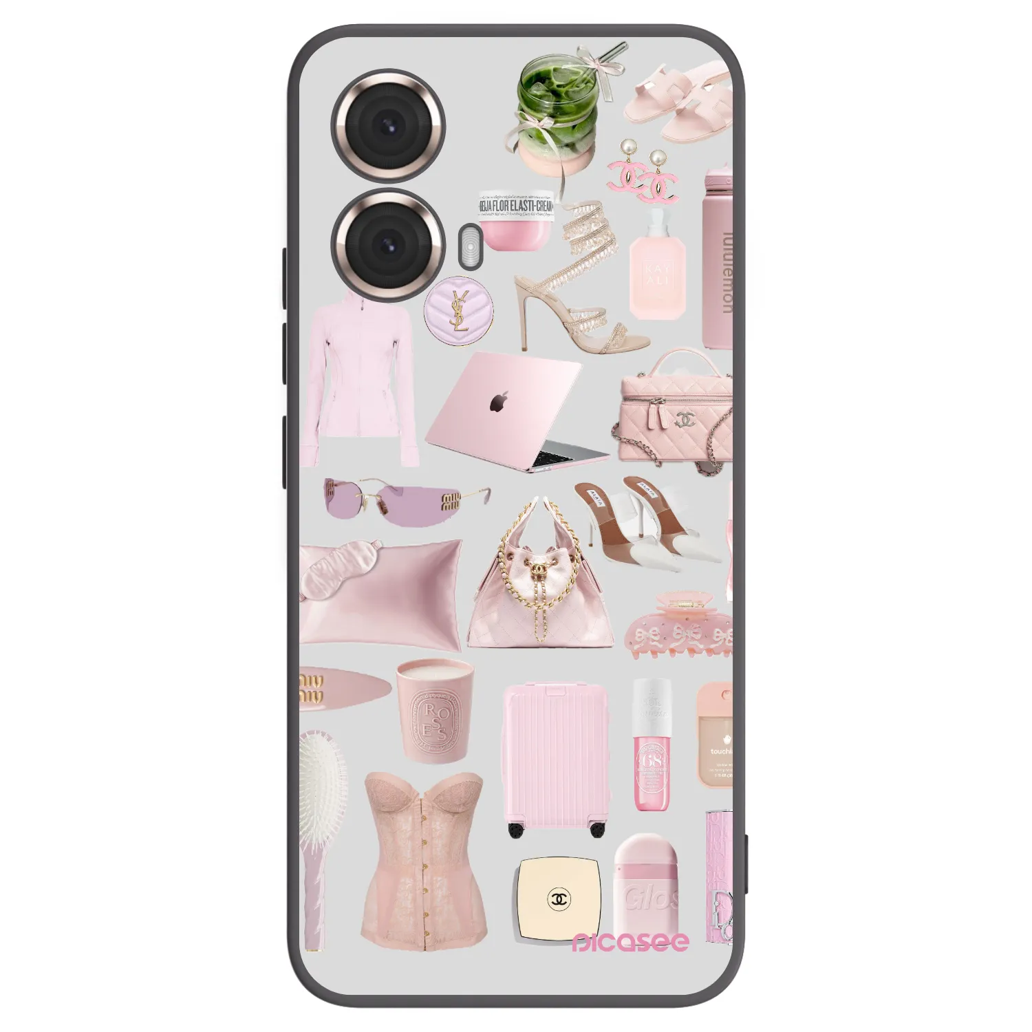 Silikónový čierny obal pre Motorola Moto G85 - Glam Babe