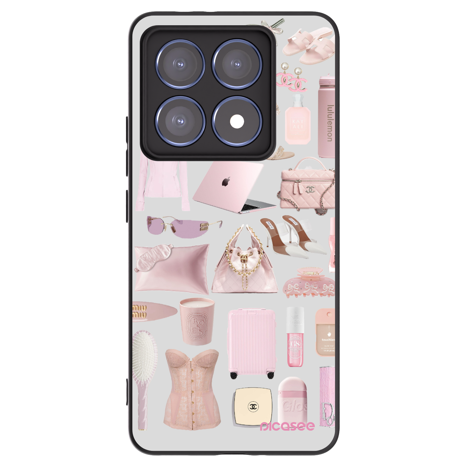 Silikónový čierny obal pre Xiaomi 14T Pro - Glam Babe