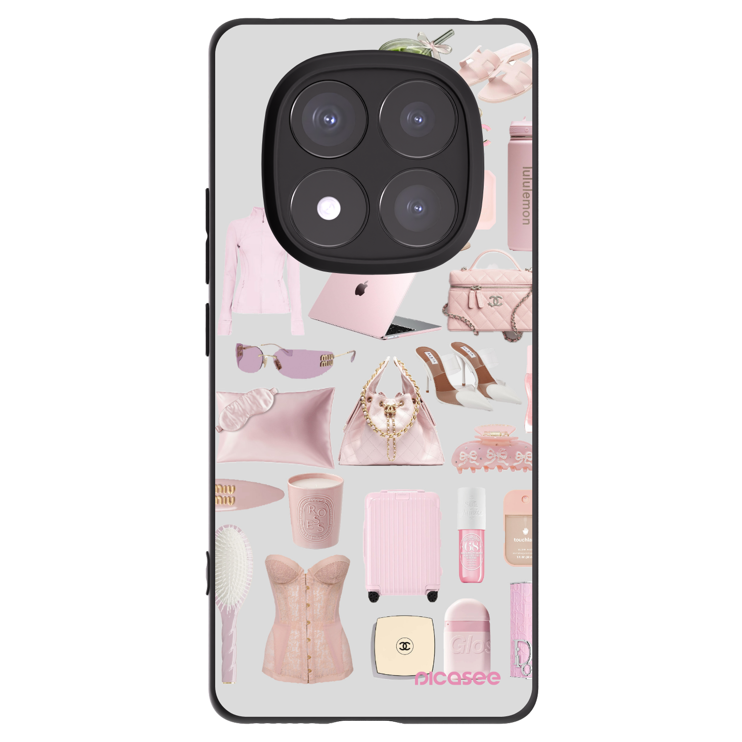Picasee silikónový čierny obal pre Xiaomi Redmi Note 14 Pro+ 5G - Glam Babe