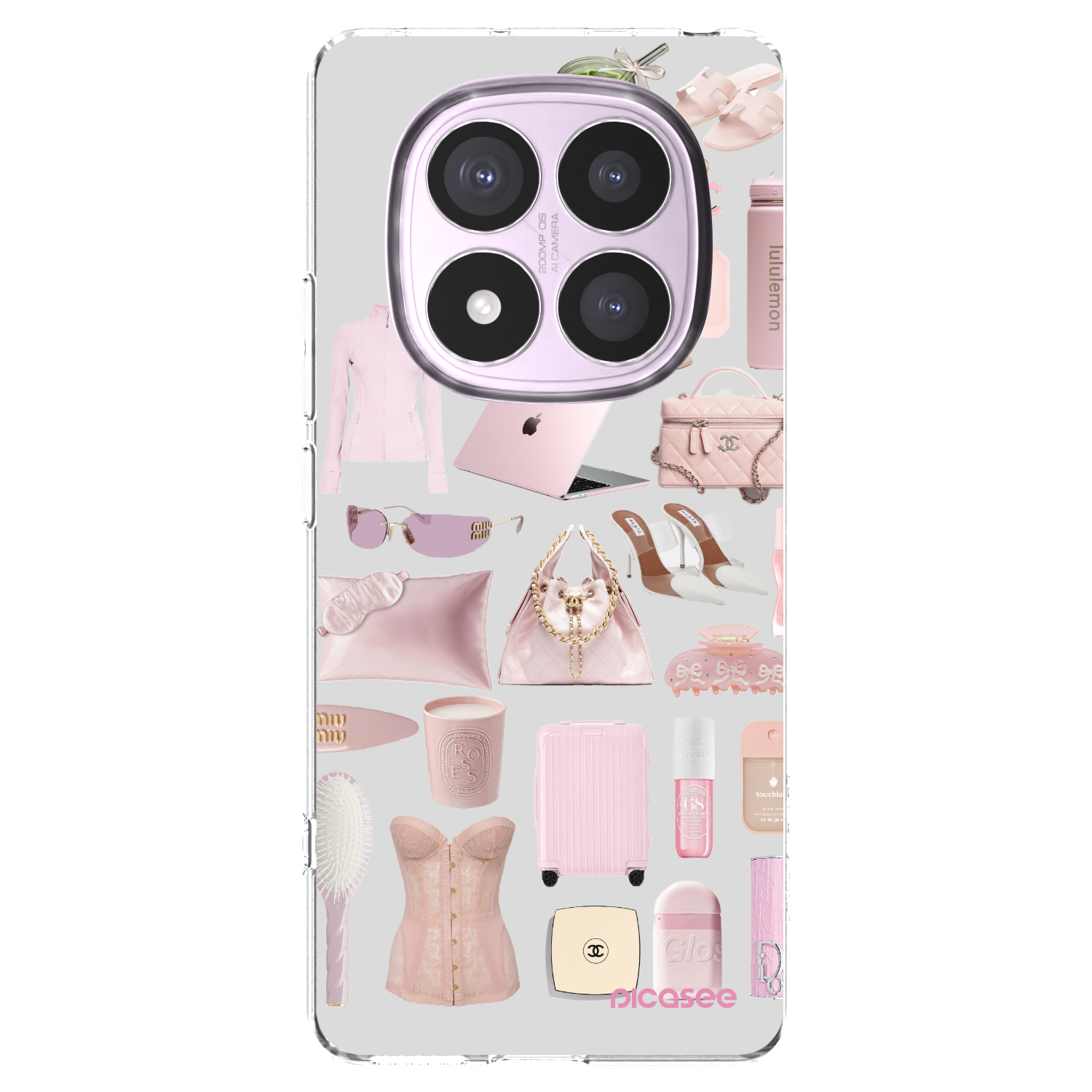 Silikónový prehľadný obal pre Xiaomi Redmi Note 14 Pro 5G - Glam Babe
