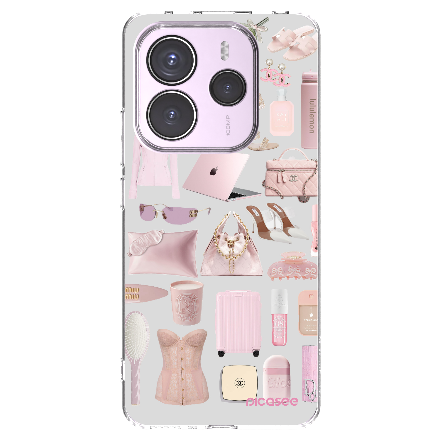 Silikónový prehľadný obal pre Xiaomi Redmi Note 14 5G - Glam Babe