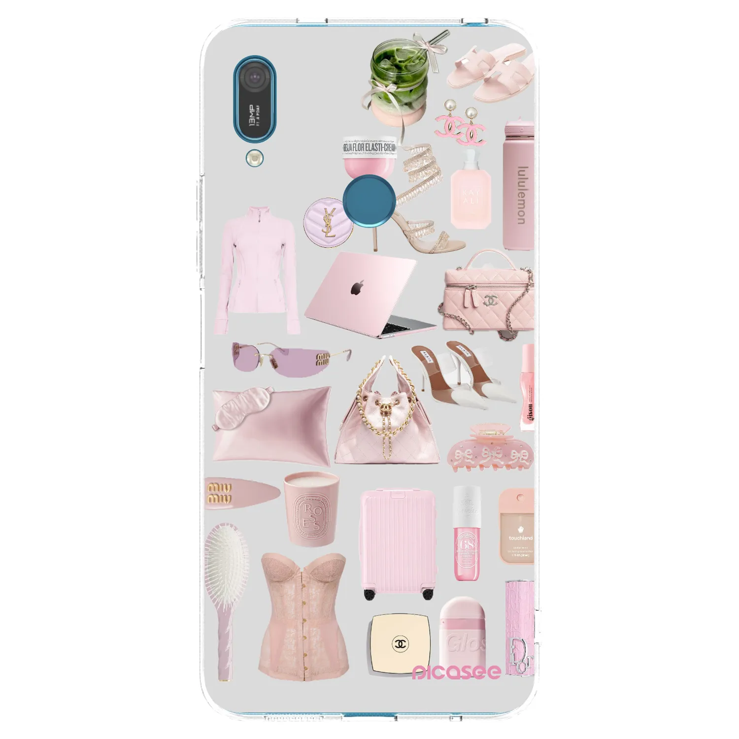 Silikónový prehľadný obal pre Huawei Y7 2019 - Glam Babe