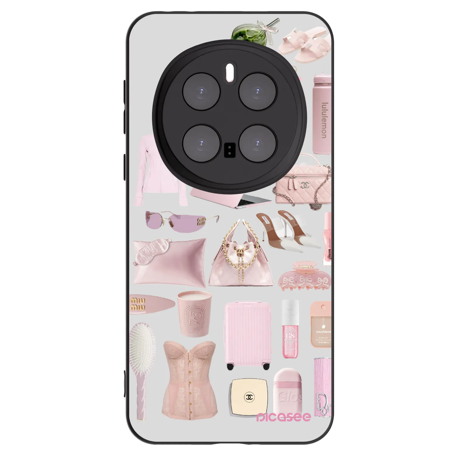 Silikónový čierny obal pre Honor Magic7 Pro 5G - Glam Babe