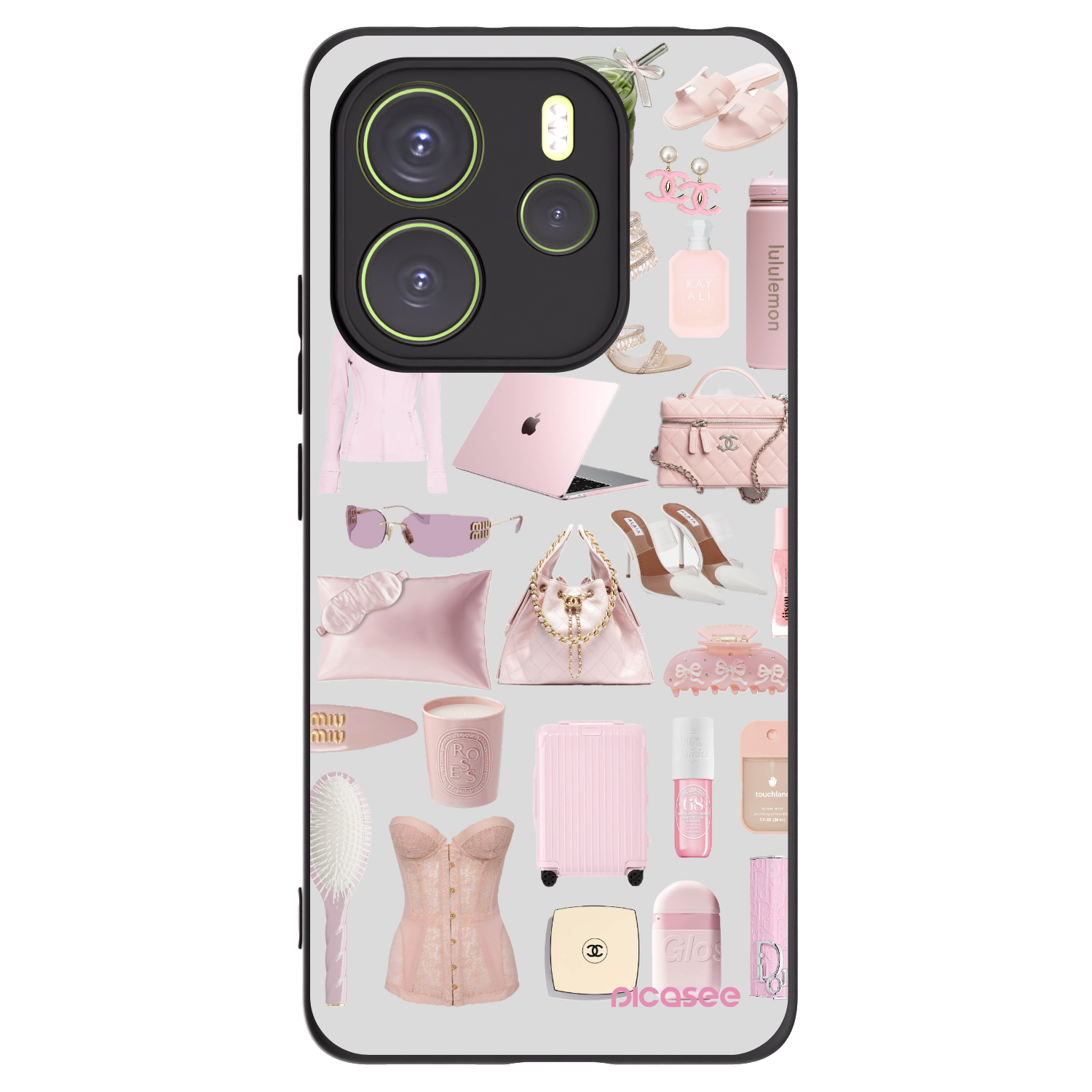 Picasee silikónový čierny obal pre Xiaomi Redmi Note 14 4G - Glam Babe