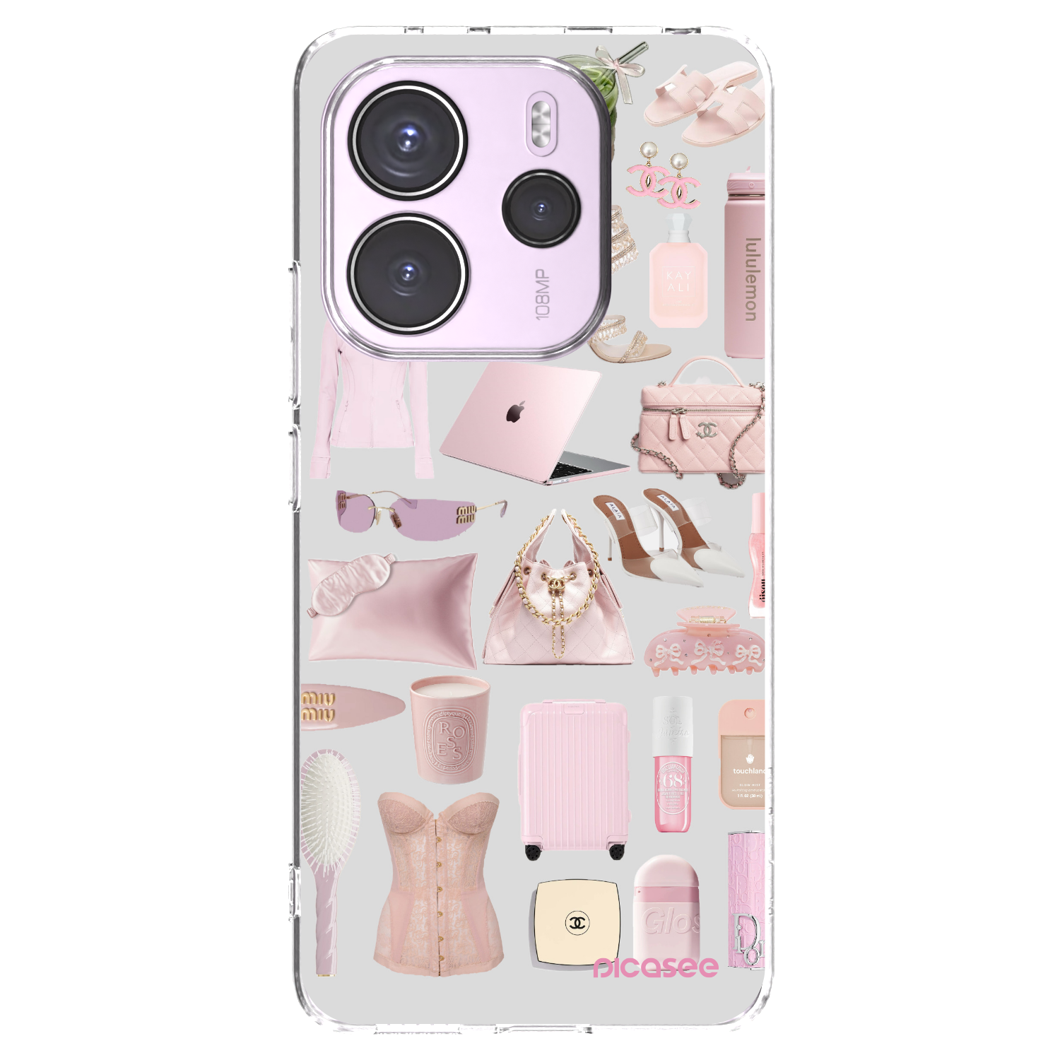 Picasee silikónový prehľadný obal pre Xiaomi Redmi Note 14 4G - Glam Babe