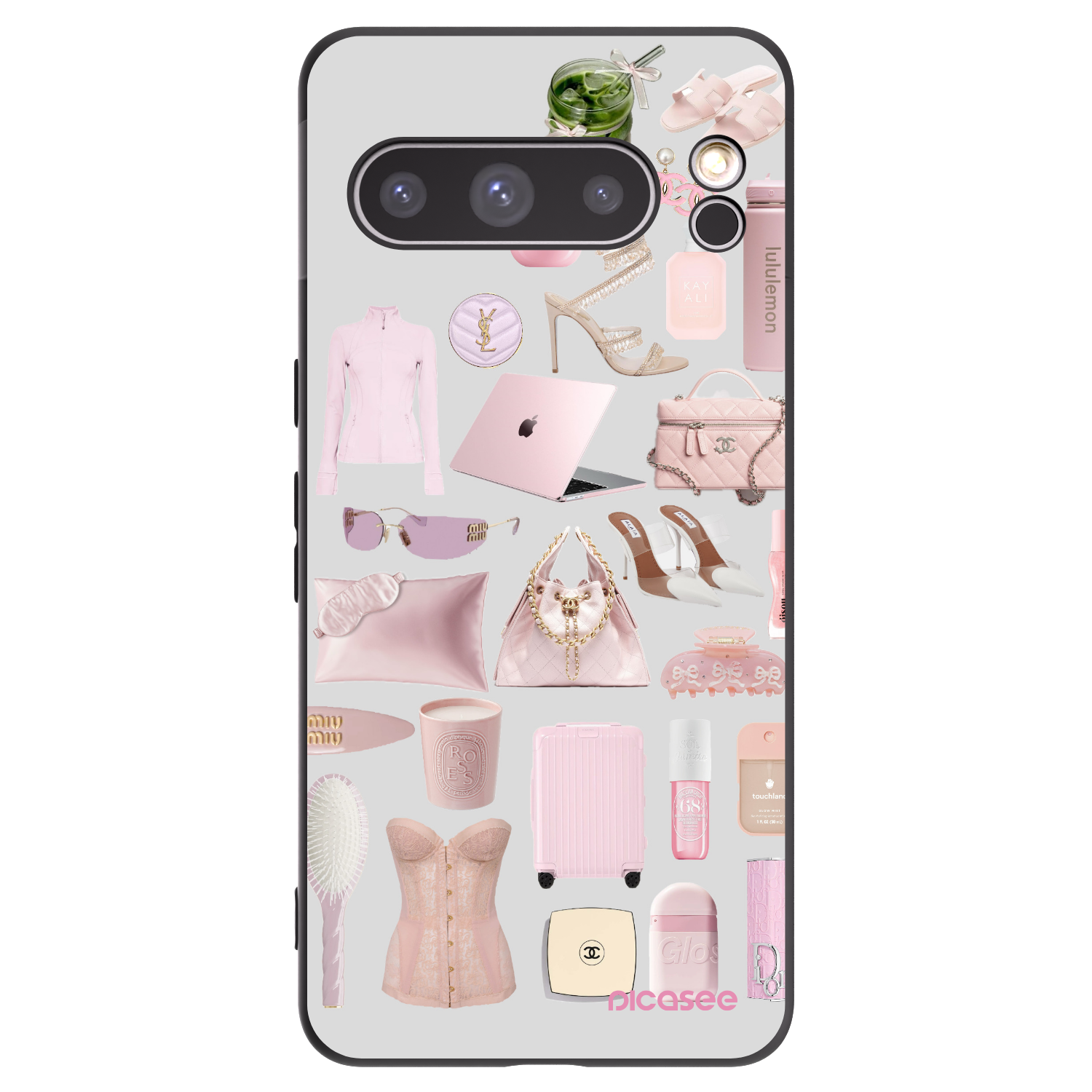 Picasee silikónový čierny obal pre Google Pixel 8 Pro - Glam Babe