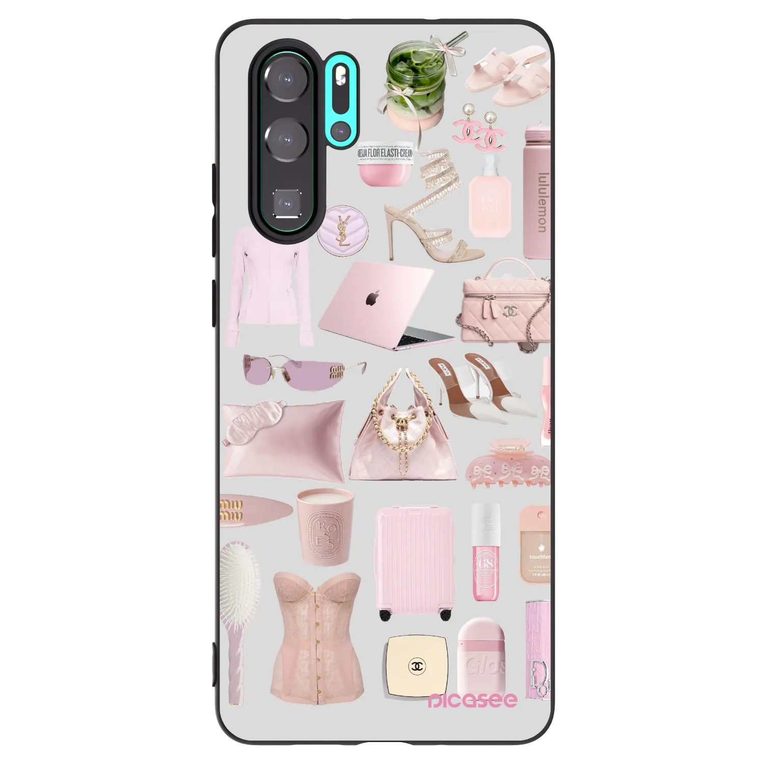 Picasee silikónový čierny obal pre Huawei P30 Pro - Glam Babe