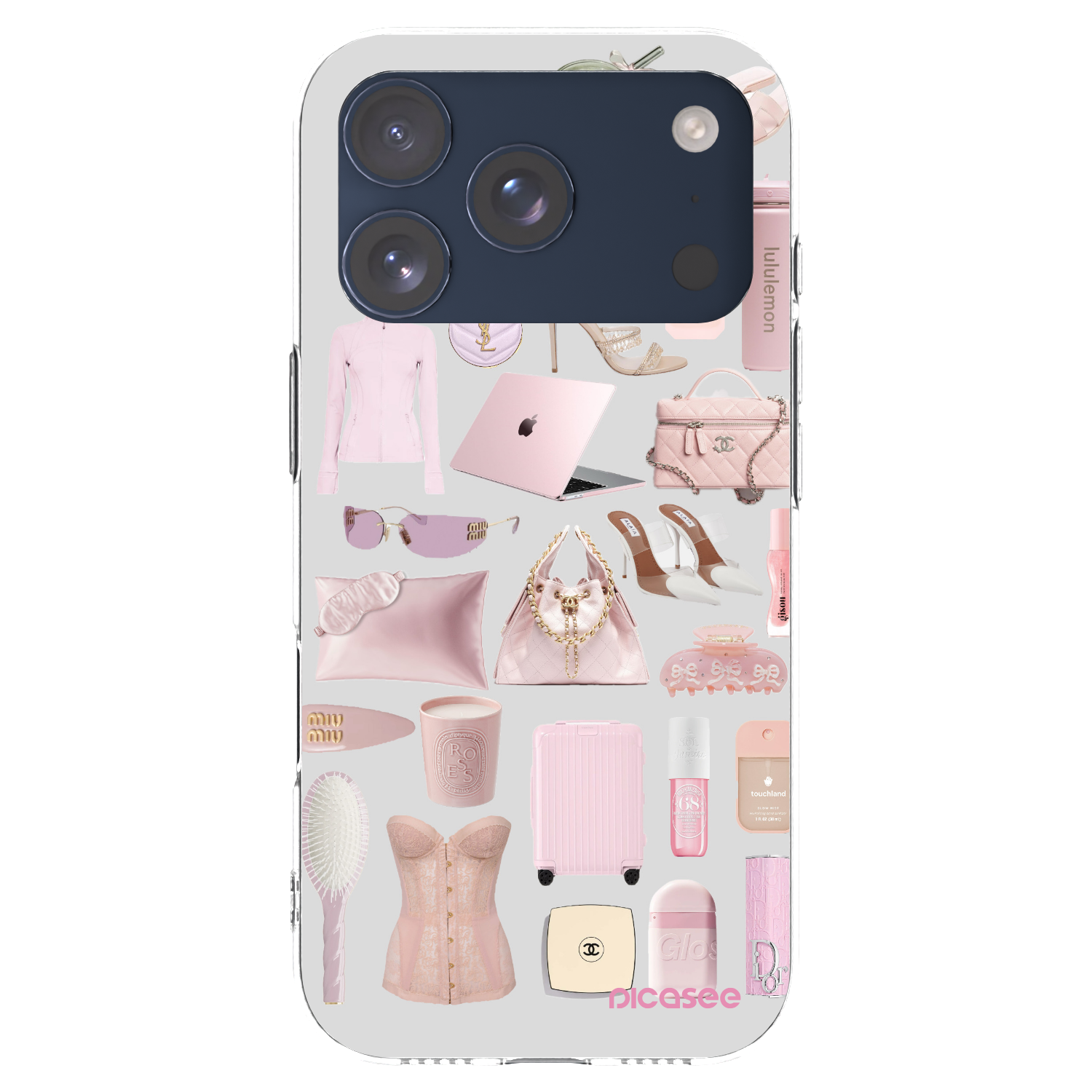 Picasee silikónový prehľadný obal pre Apple iPhone 17 Pro - Glam Babe