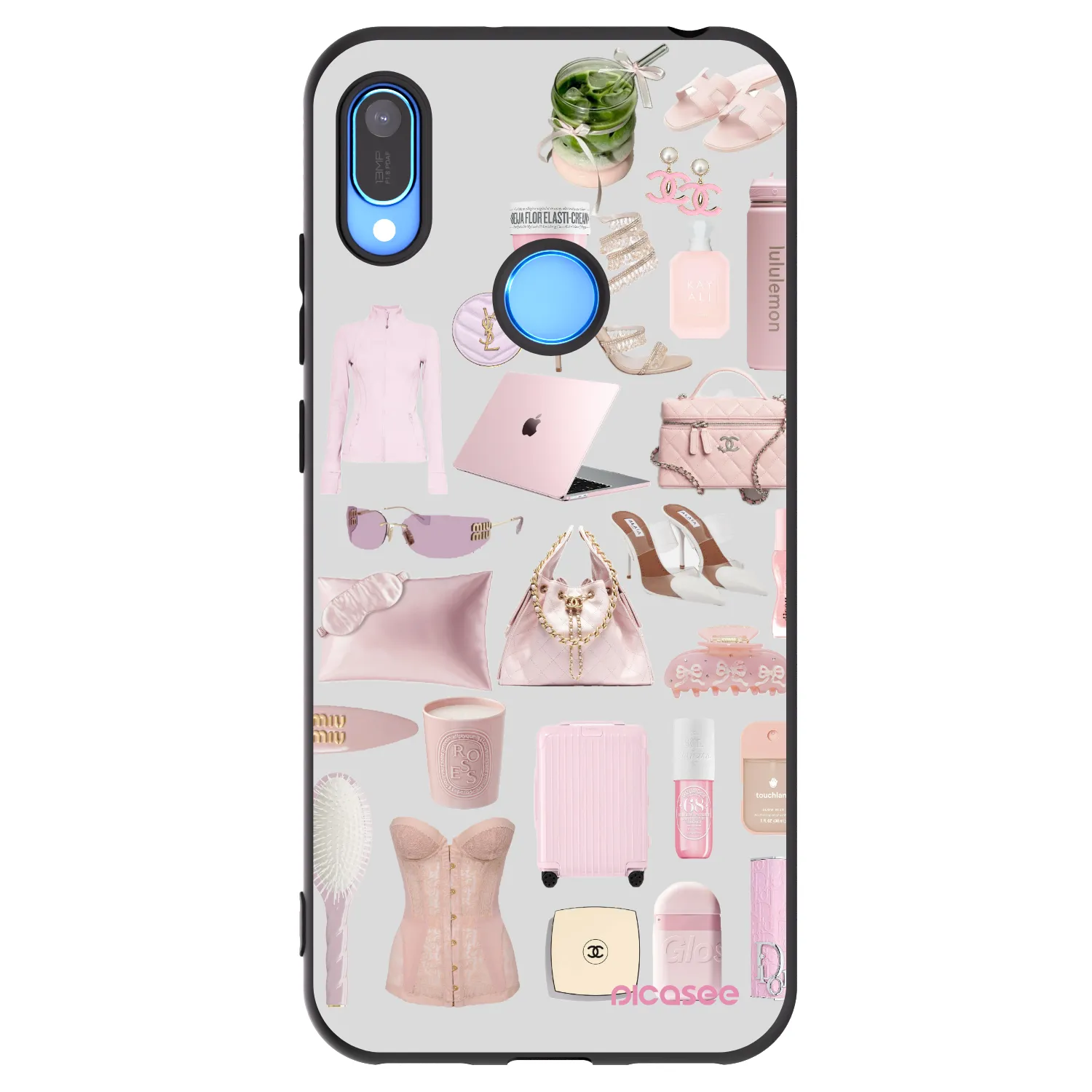 Picasee silikónový čierny obal pre Huawei Y6 2019 - Glam Babe
