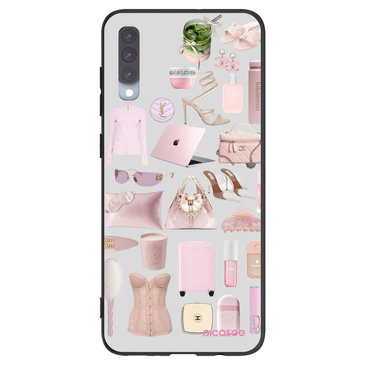 Picasee silikónový čierny obal pre Samsung Galaxy A70 A705F - Glam Babe