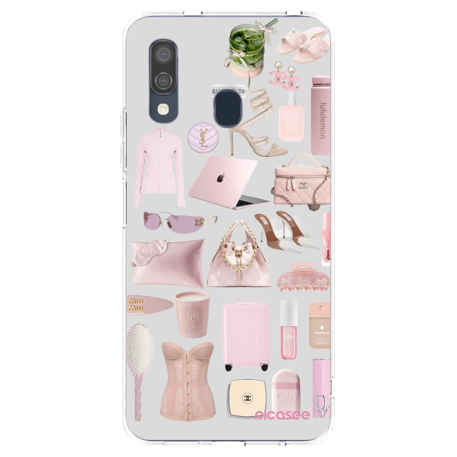 Picasee silikónový prehľadný obal pre Samsung Galaxy A40 A405F - Glam Babe