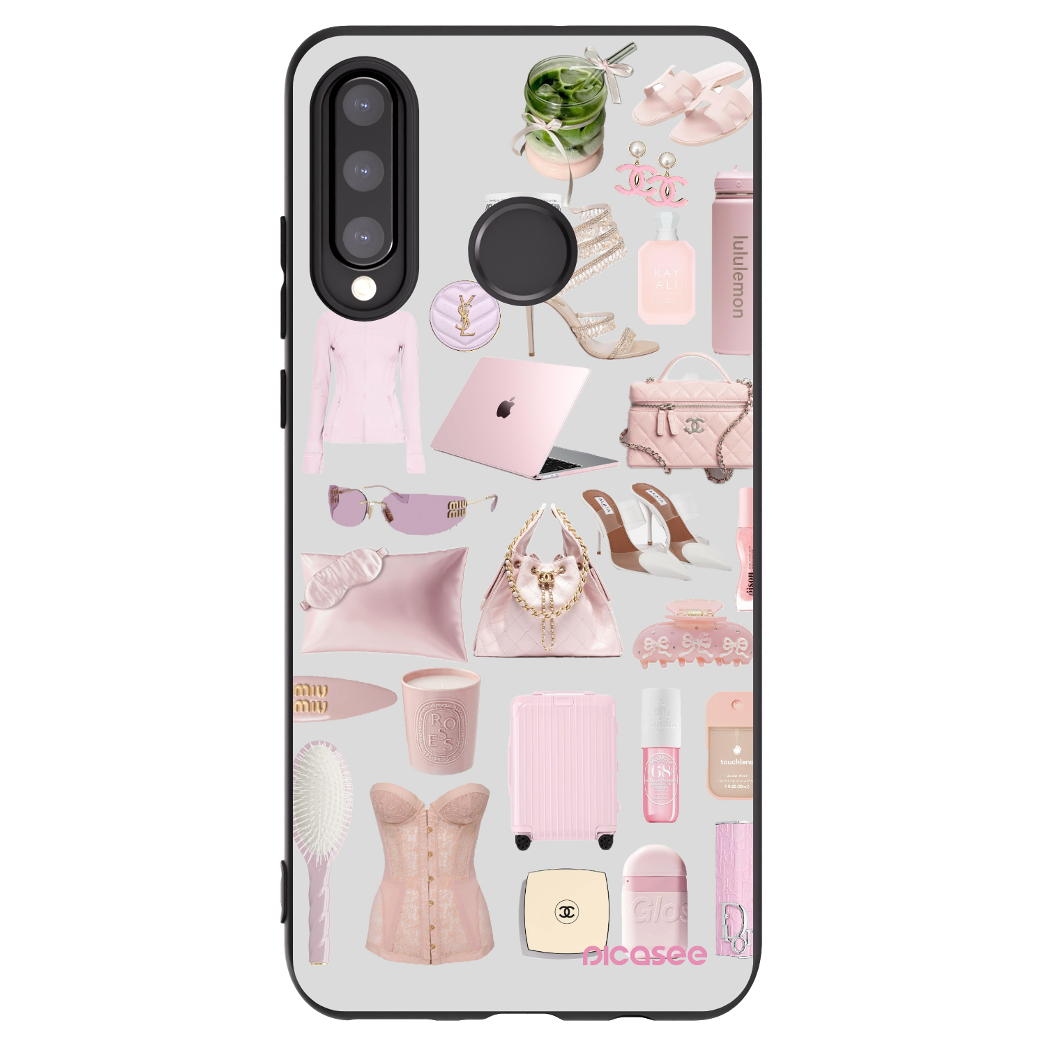 Picasee silikónový čierny obal pre Huawei P30 Lite - Glam Babe