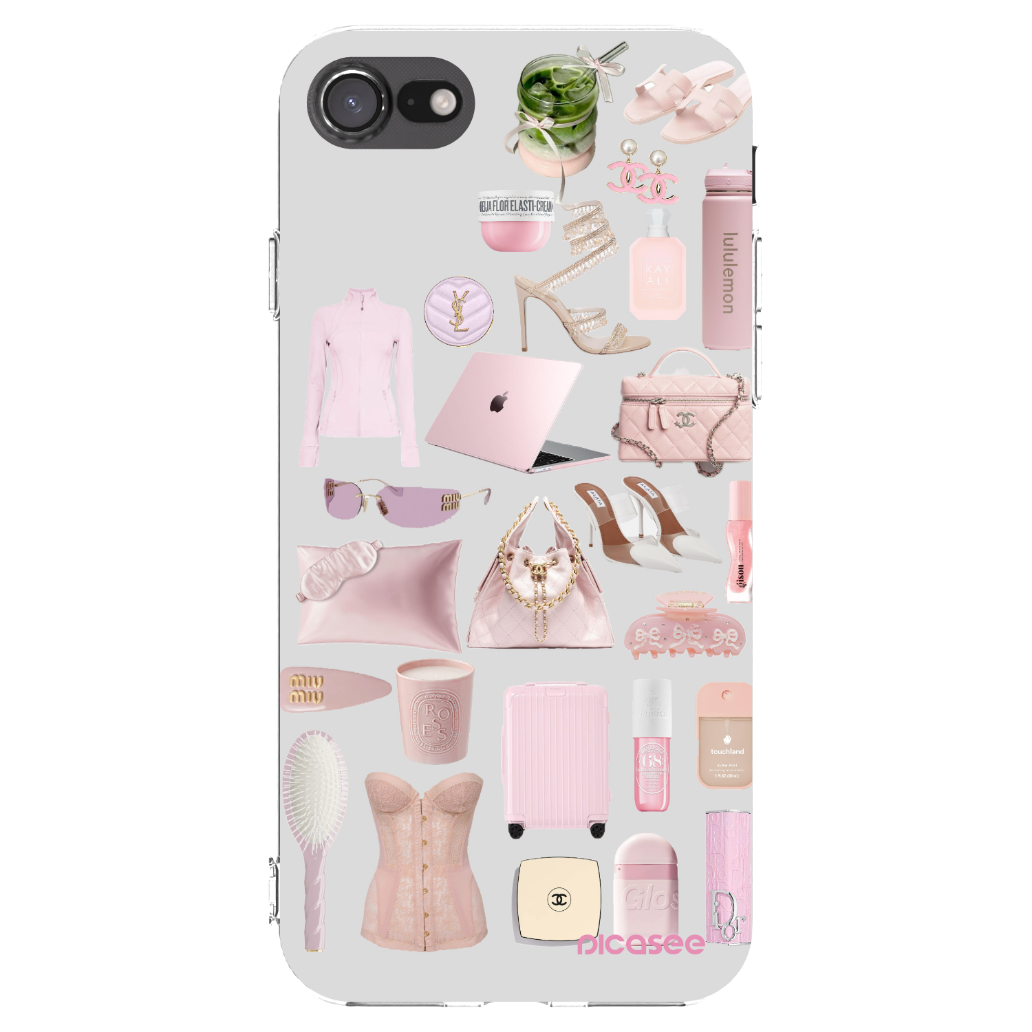 Picasee silikónový prehľadný obal pre Apple iPhone 8 - Glam Babe