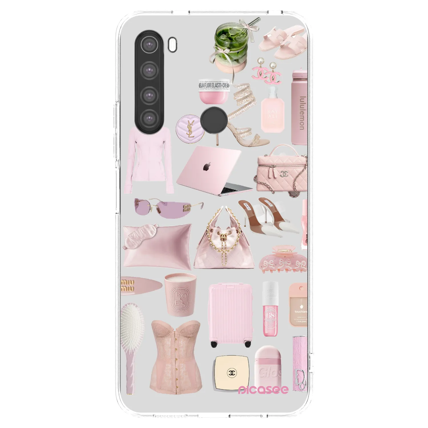 Picasee silikónový prehľadný obal pre Xiaomi Redmi Note 8 - Glam Babe