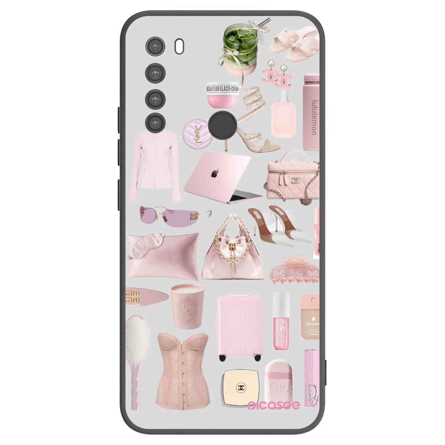 Picasee silikónový čierny obal pre Xiaomi Redmi Note 8 - Glam Babe