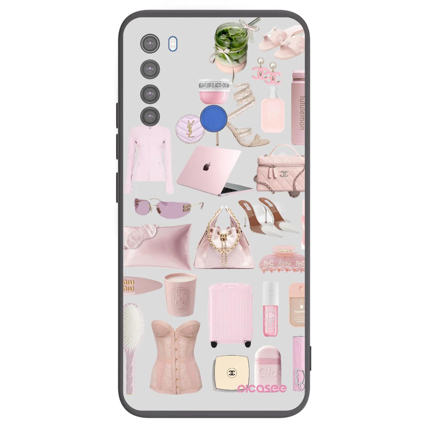 Picasee silikónový čierny obal pre Xiaomi Redmi Note 8T - Glam Babe