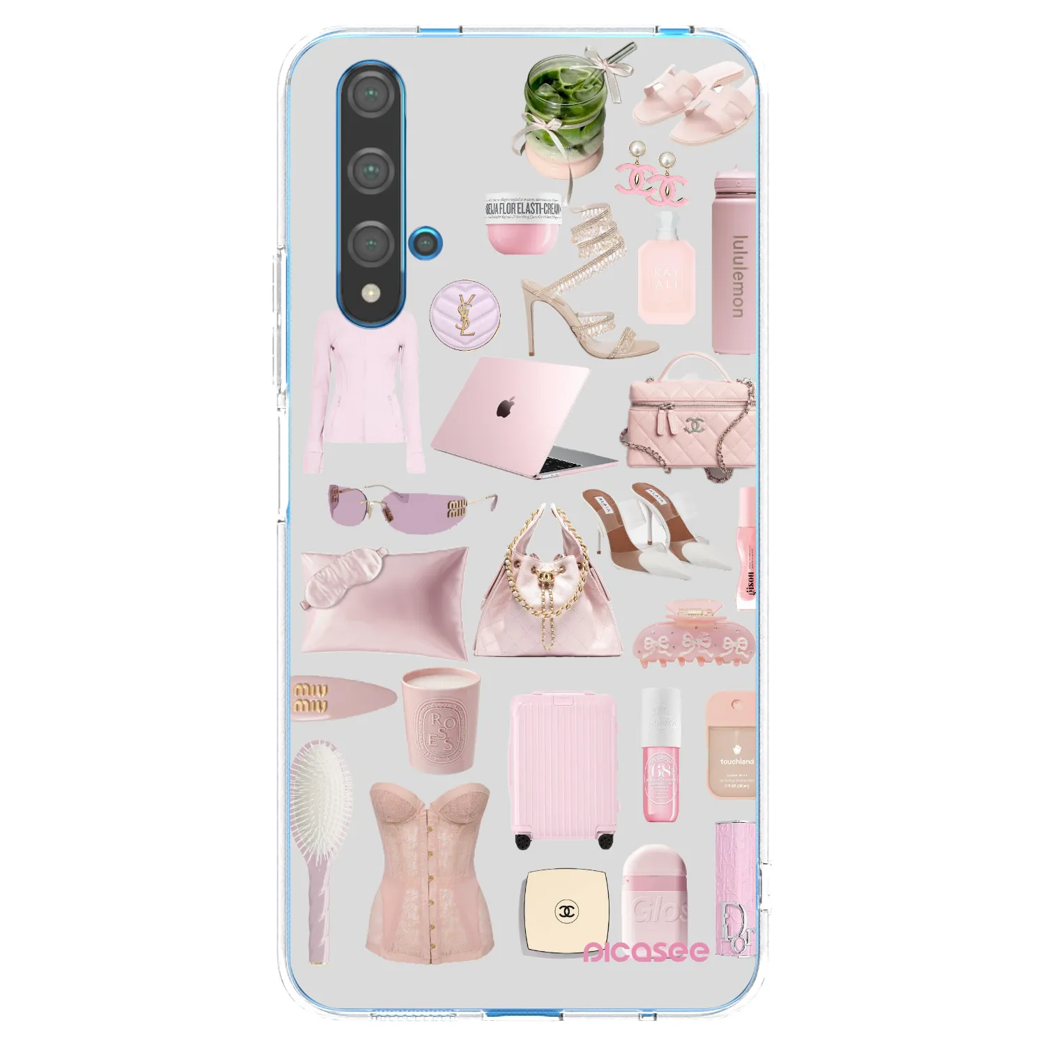 Silikónový prehľadný obal pre Huawei Nova 5T - Glam Babe