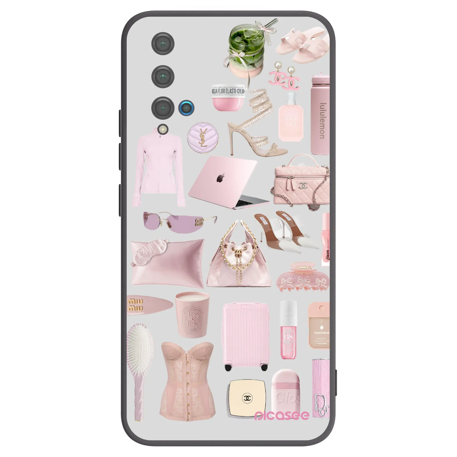 Picasee silikónový čierny obal pre Huawei Nova 5T - Glam Babe