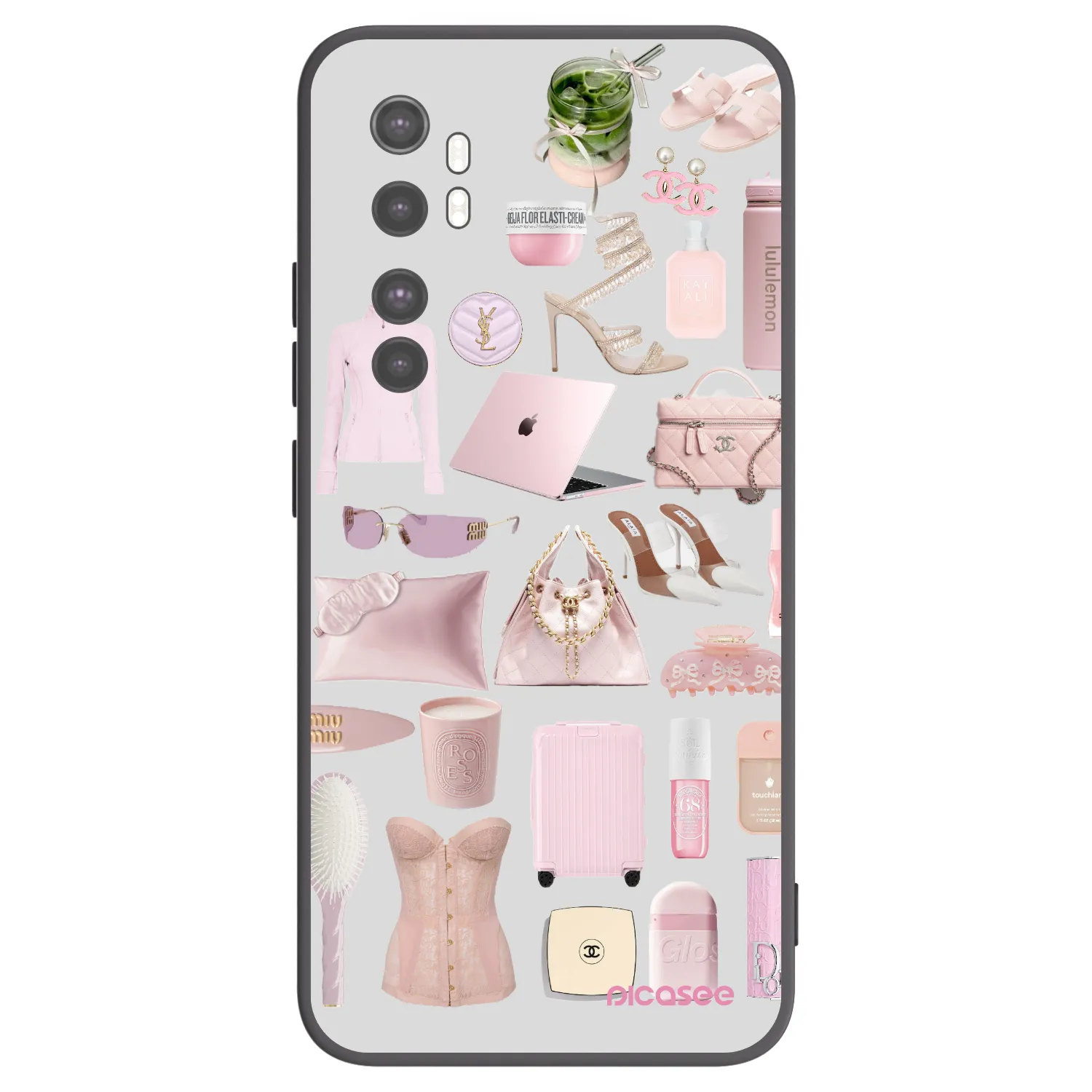 Picasee silikónový čierny obal pre Xiaomi Mi Note 10 Lite - Glam Babe