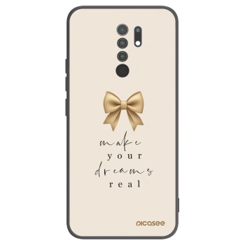Picasee silikónový čierny obal pre Xiaomi Redmi 9 - Golden Dream