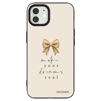 Picasee silikónový čierny obal pre Apple iPhone 12 - Golden Dream