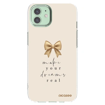Picasee silikónový prehľadný obal pre Apple iPhone 12 - Golden Dream